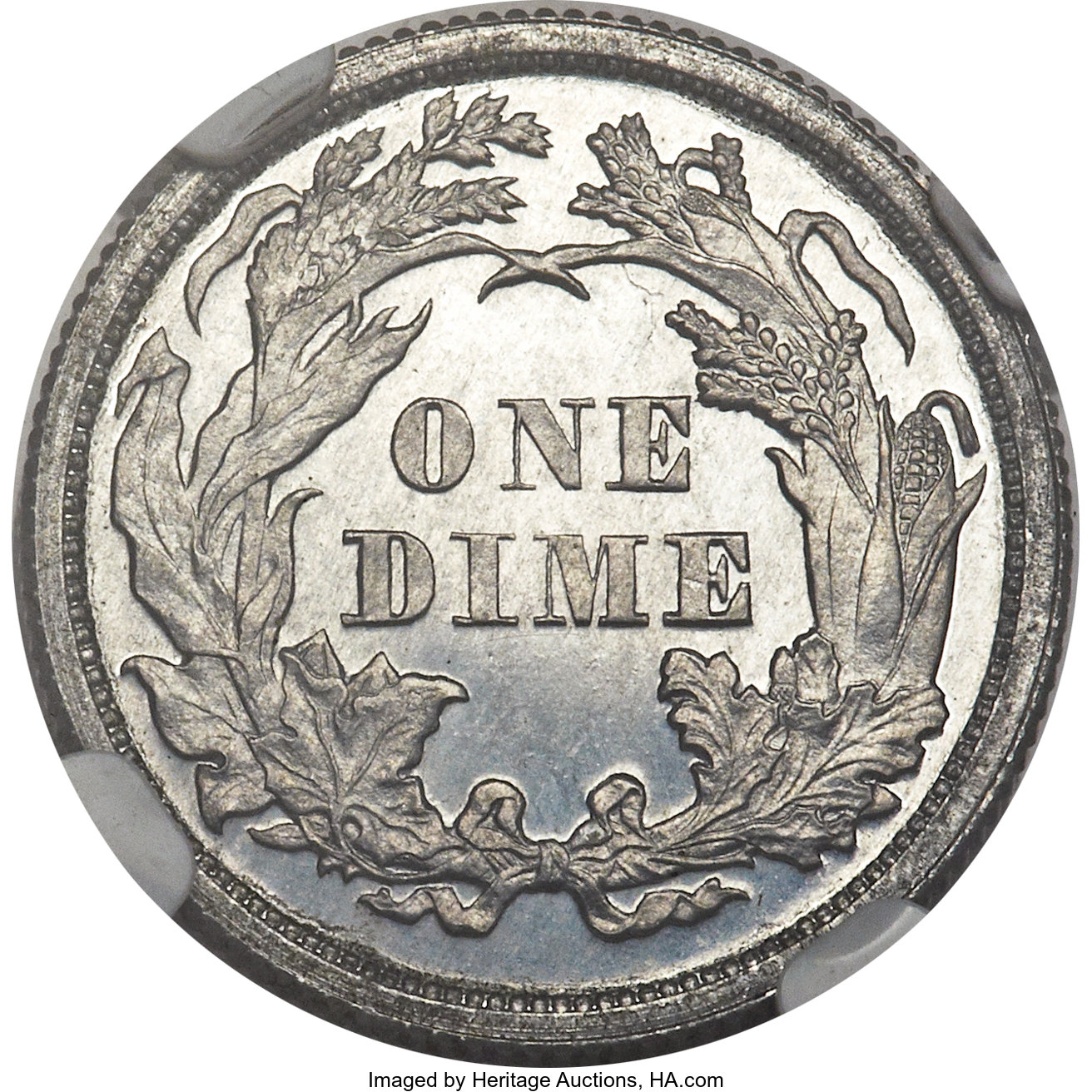 image for: 1868 10C Ten Cents, Judd-649, Pollock-722, Low R.7, PR65 NGC....