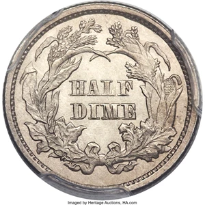 image for: 1860 H10C Transitional MS67 PCGS. CAC. Judd-267....