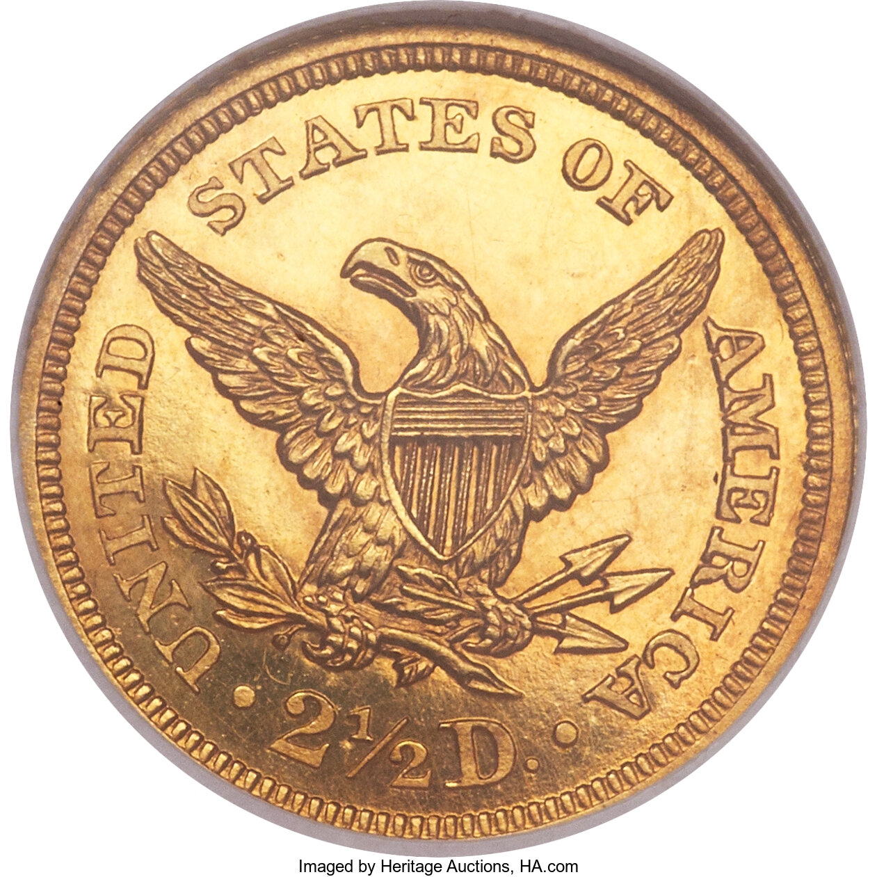 image for: 1843 $2 1/2 PR63 Cameo NGC....