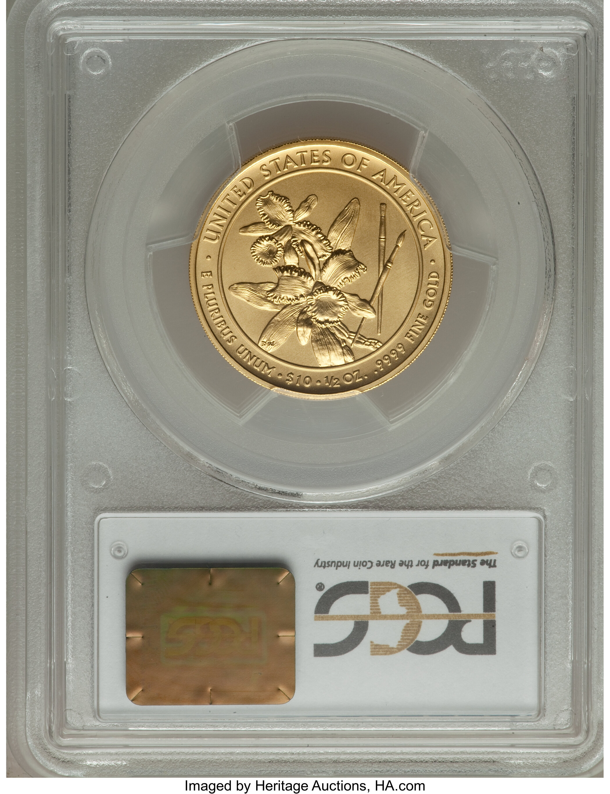 image for: 2012-W $10 Caroline Harrison Half-Ounce Gold Ten Dollar MS70 PCGS. PCGS Population (123). NGC Census: (0)....
