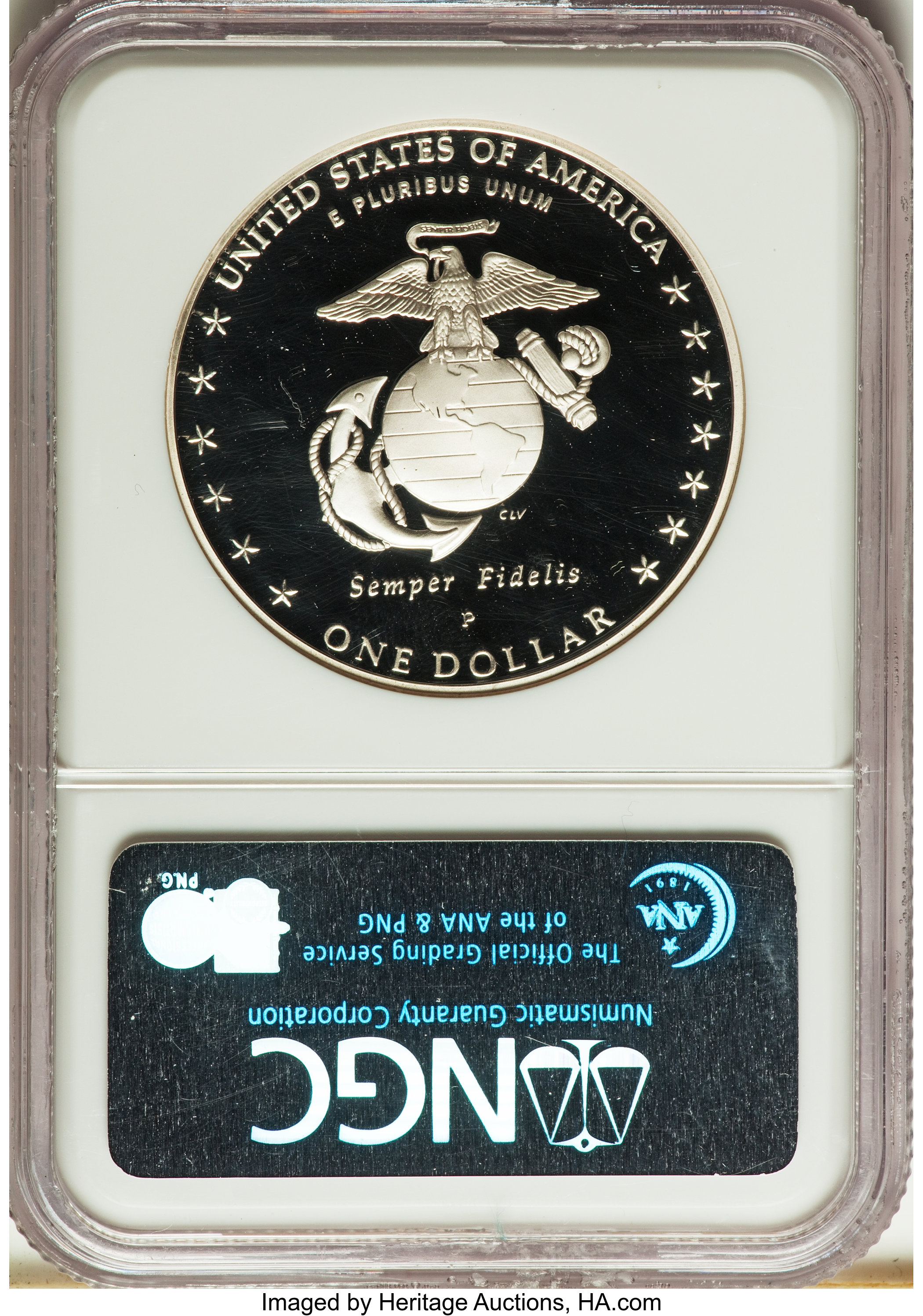 2005-P S$1 Marine Corps 230th Anniversary PR DCAM PR69 DCAM thumbnail 10