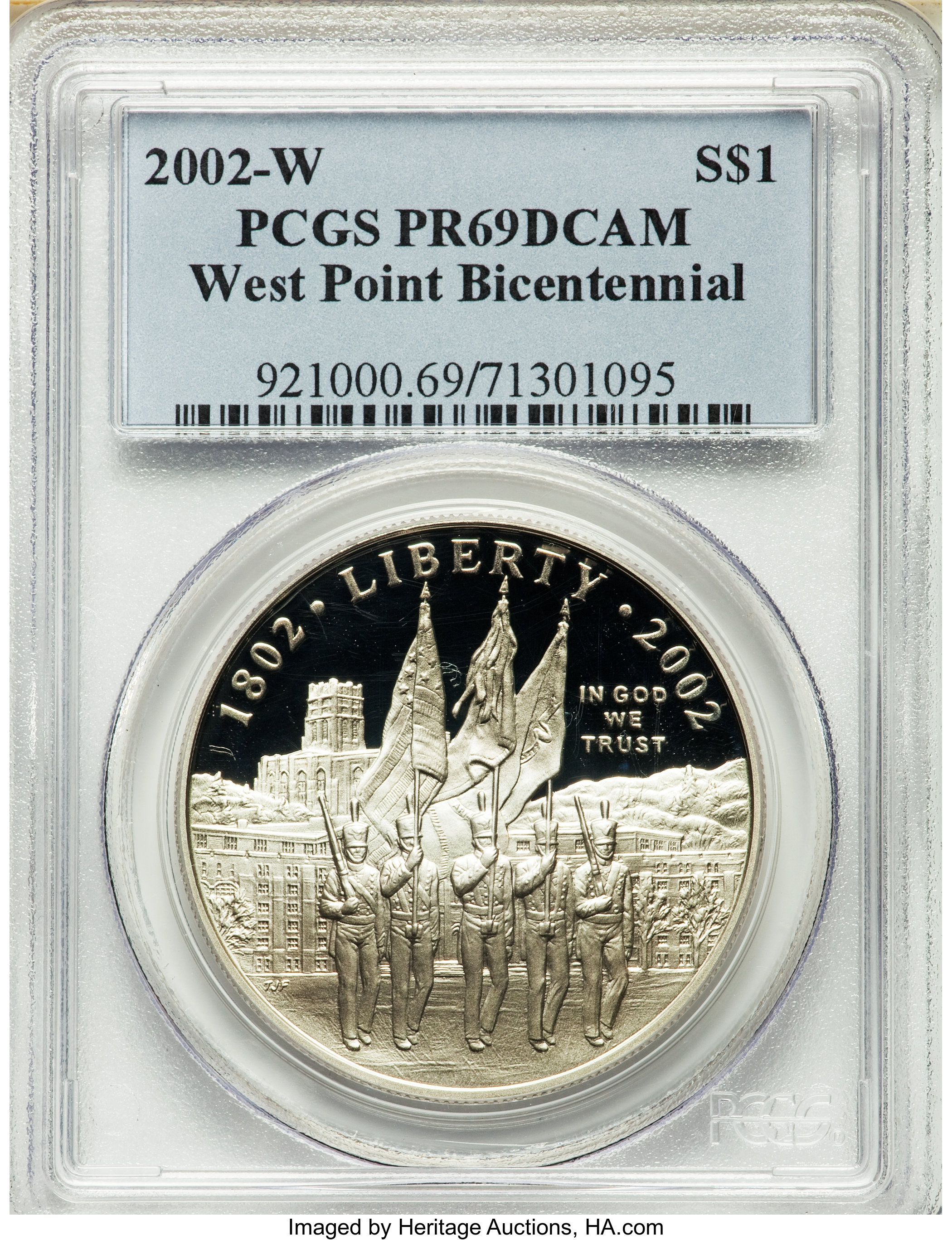 2005-P S$1 Marine Corps 230th Anniversary PR DCAM PR69 DCAM thumbnail 12