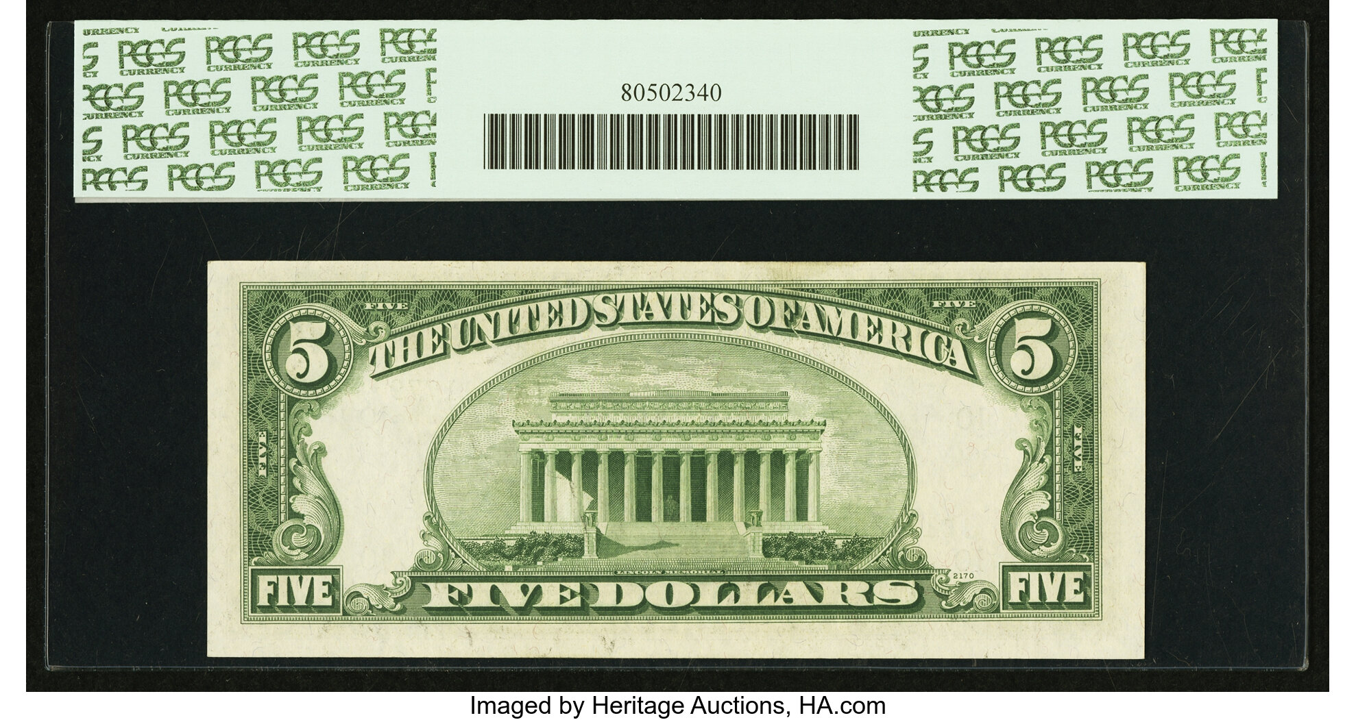 image for: Fr. 1962-J* $5 1950A Federal Reserve Star Note. PCGS Choice New 63PPQ....