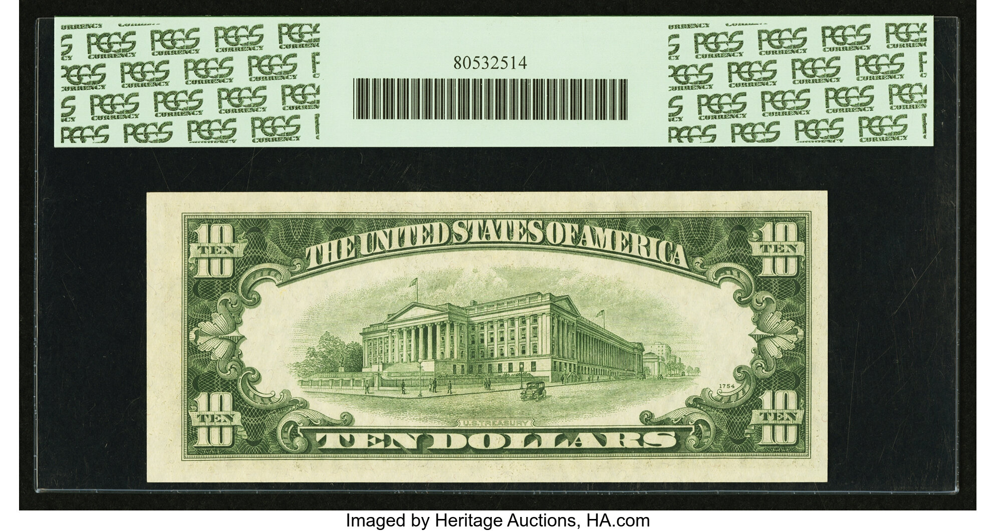 image for: Fr. 2014-E* $10 1950D Federal Reserve Star Note. PCGS Very Choice New 64PPQ....