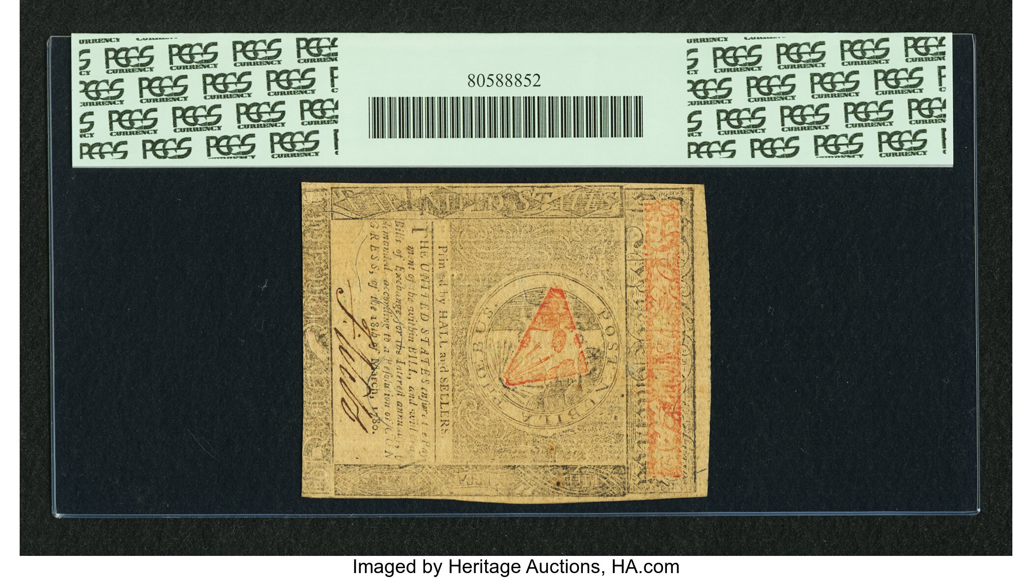 image for: Virginia May 1, 1780 $7 PCGS About New 50....