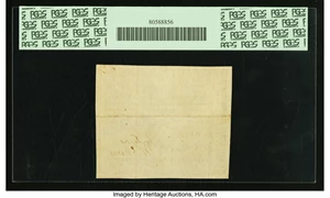 image for: Virginia March 1, 1781 $150 printed on thin laid paper PCGS Choice About New 55PPQ....
