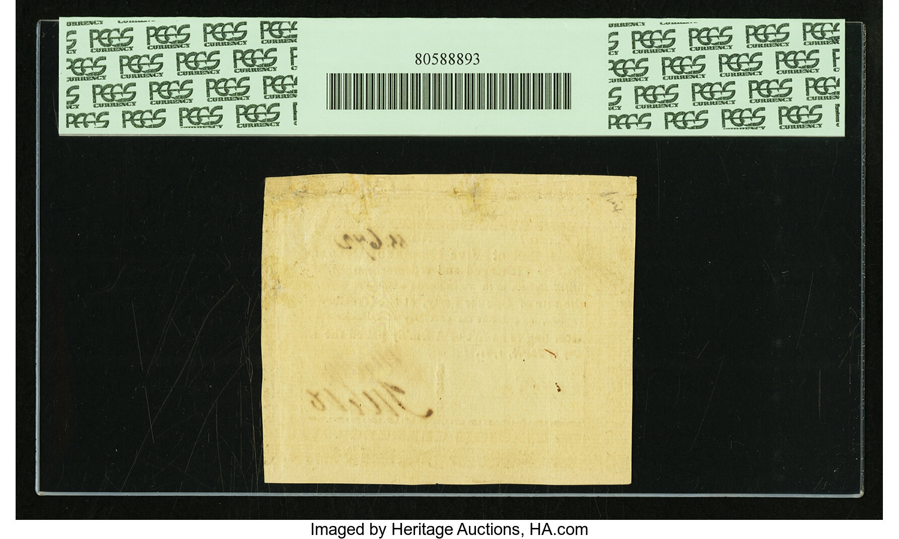 image for: Virginia March 1, 1781 $500 printed on thin laid paper PCGS Apparent About New 53....