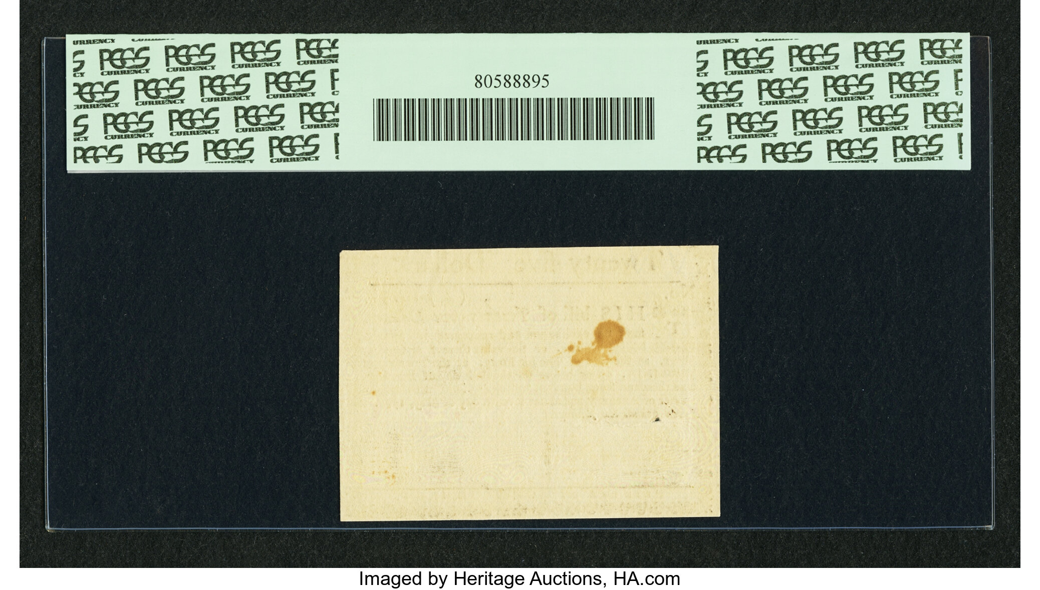 image for: Virginia May 7, 1781 $25 PCGS Apparent Choice About New 58....