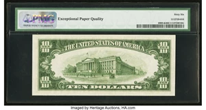 image for: Fr. 2009-K $10 1934D Federal Reserve Note. PMG Gem Uncirculated 66 EPQ....