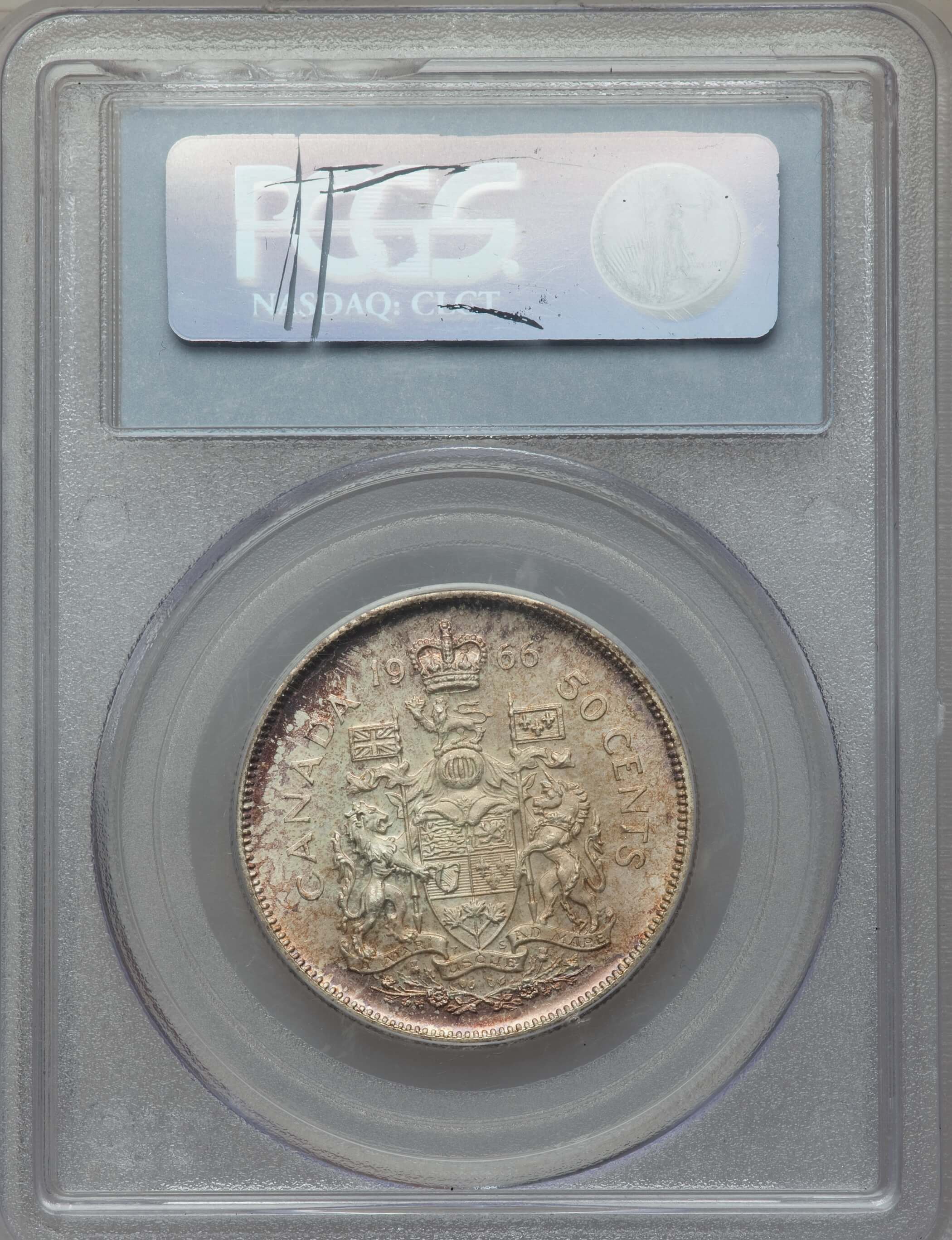 image for: Elizabeth II 50 Cents 1966 MS64 PCGS