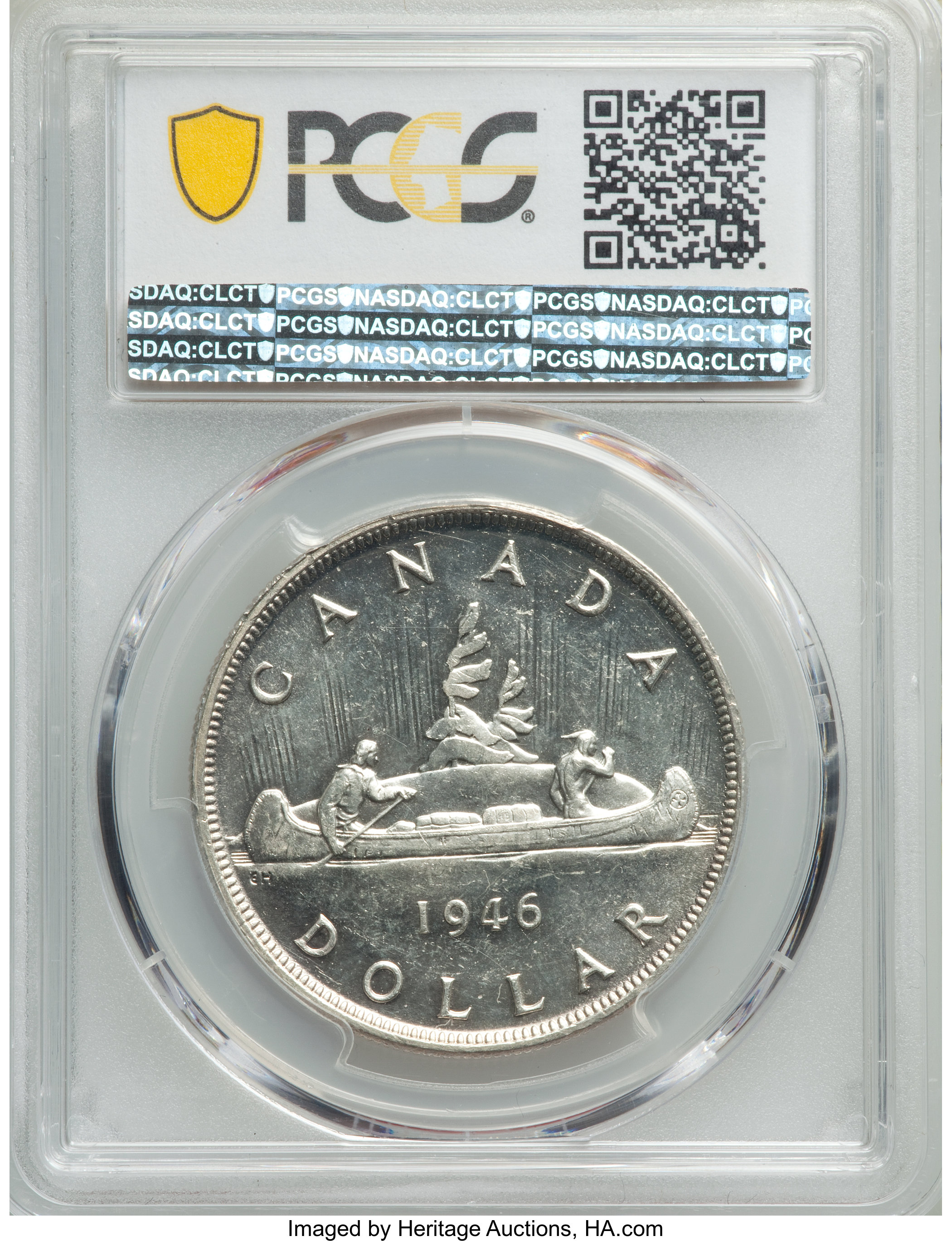 image for: George VI Dollar 1946 MS63 PCGS
