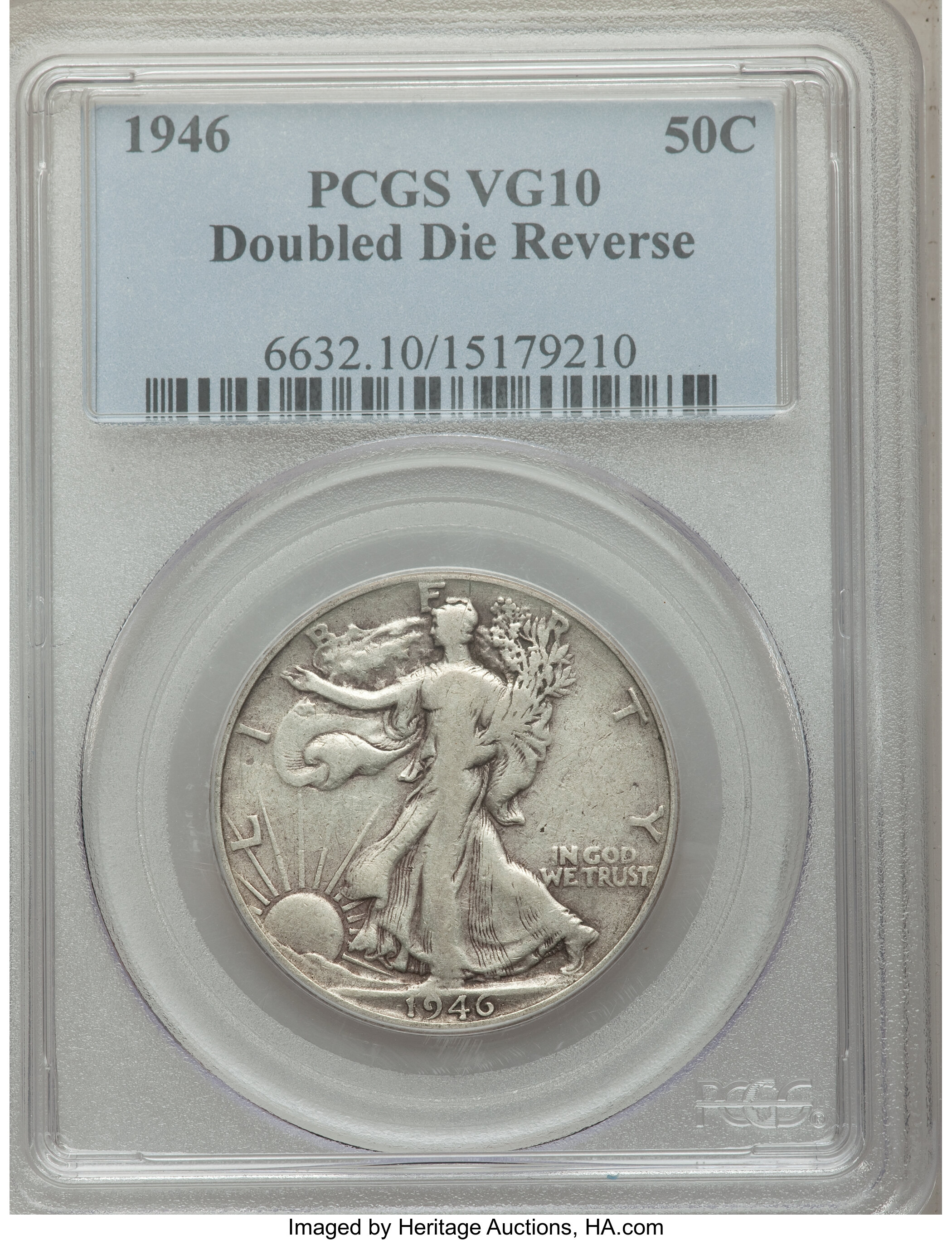 1946 50c Doubled Die Reverse G4 thumbnail 8