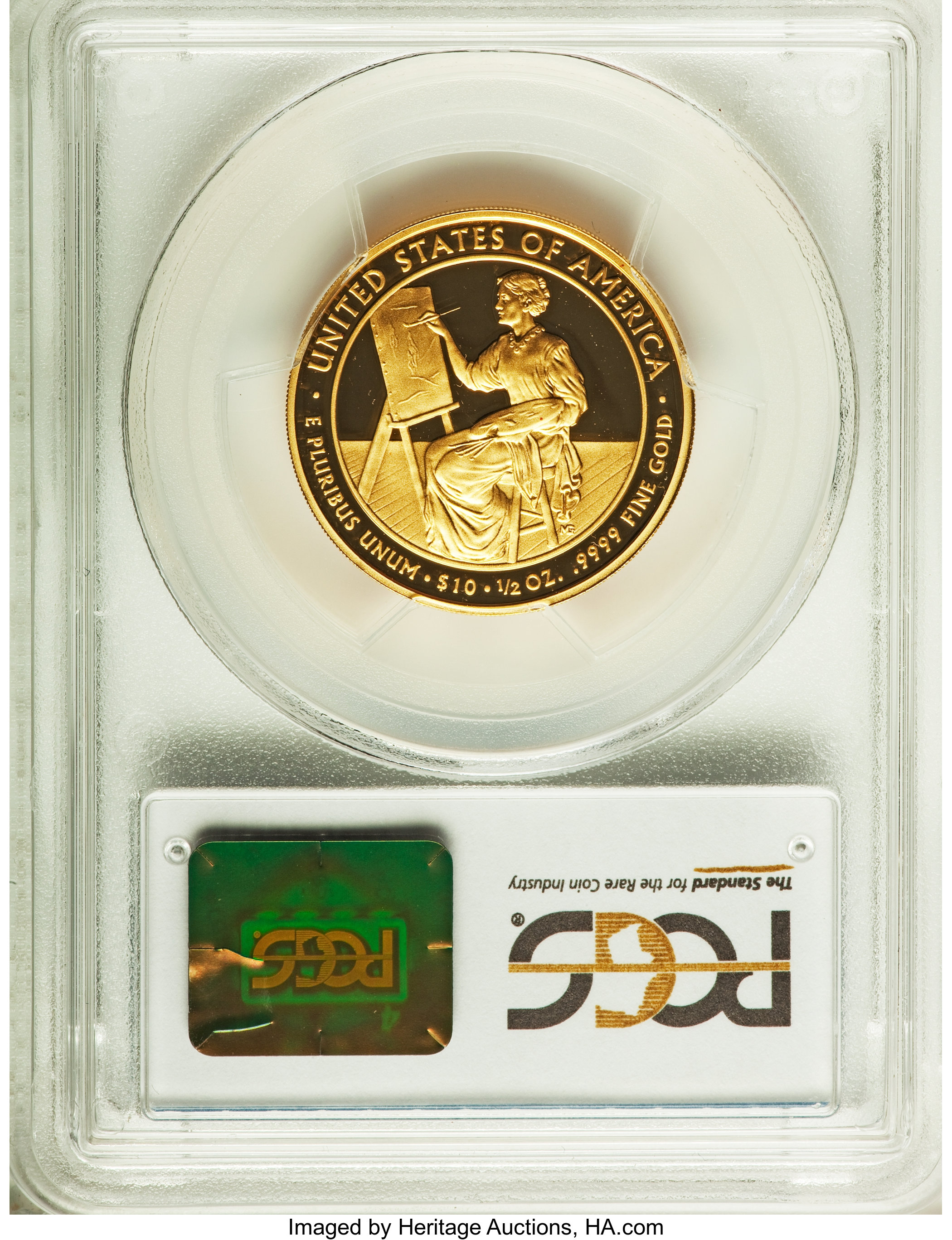 image for: 2011-W $10 Lucretia Garfield Half-Ounce Gold Ten Dollar PR70 Deep Cameo PCGS. PCGS Population (47). NGC Census: (0).  Numis...