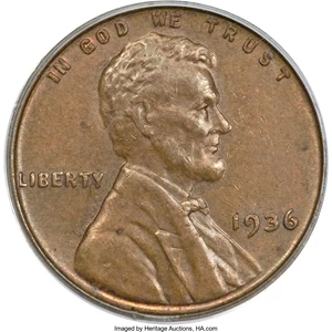 image for: 1936 1C Doubled Die Obverse, FS-101, MS63 Brown PCGS....