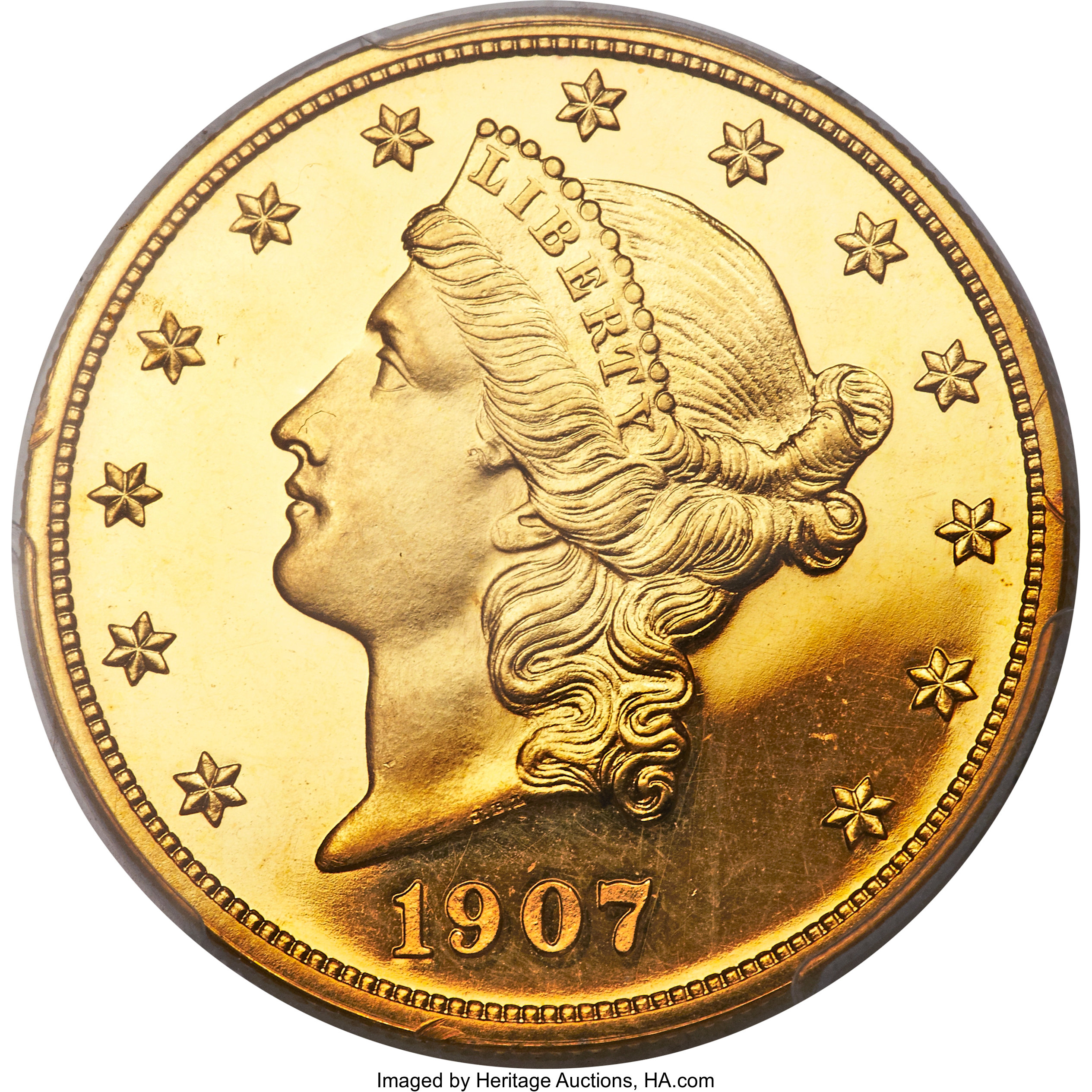 image for: 1907 $20 Liberty Double Eagle PR64+ Cameo PCGS. CAC....