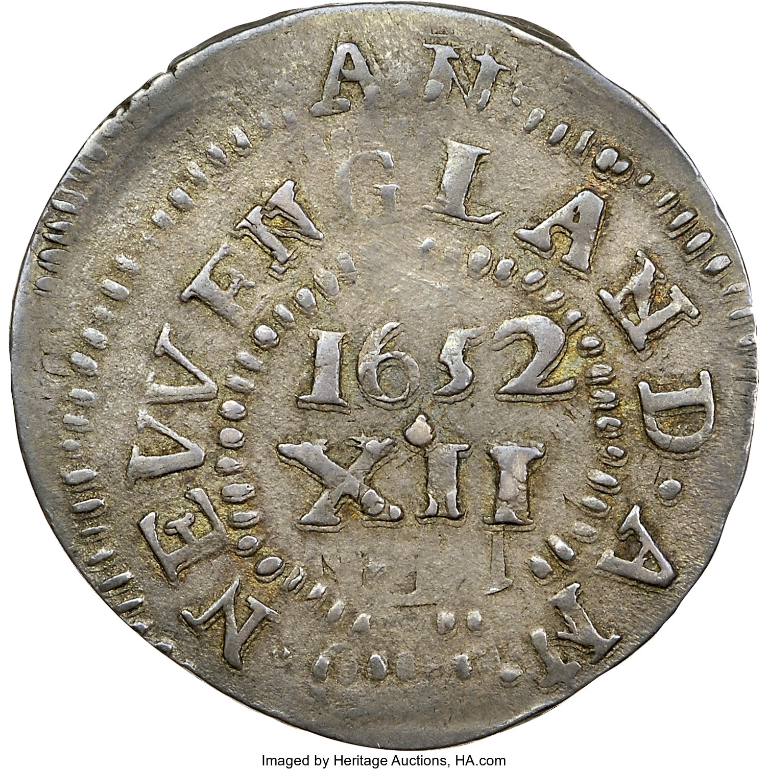 1652 Shilling Pine Tree, Small Planchet MS62 thumbnail 3