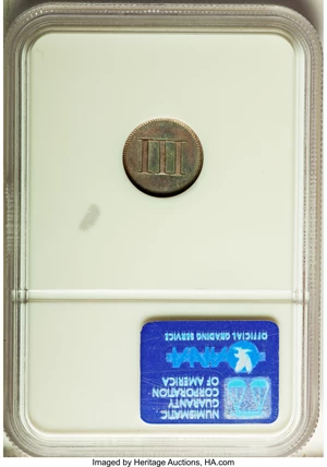image for: 1849 P3CS Three Cent Silver, Judd-112, Pollock-126, Low R.7, PR66 NGC....