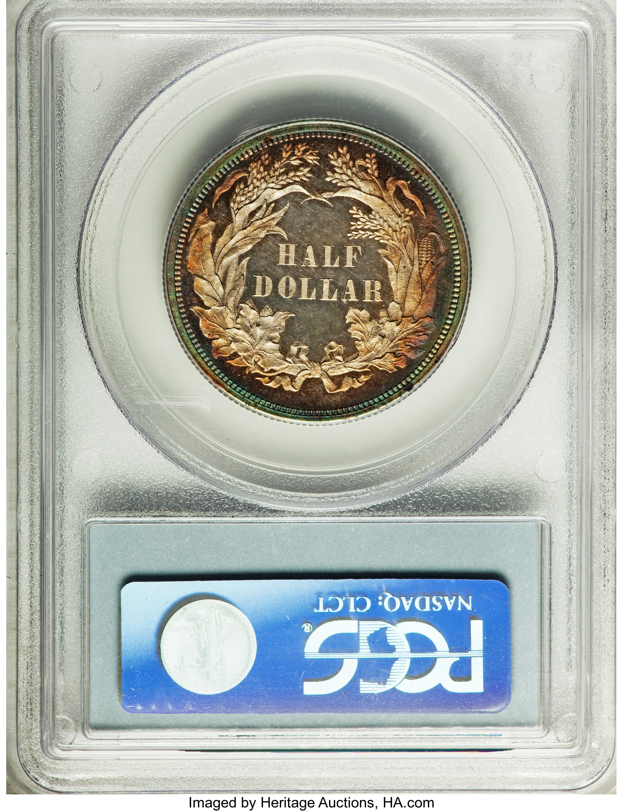 image for: 1859 P50C Half Dollar, Judd-247, Pollock-286, High R.7, PR64 PCGS. CAC....