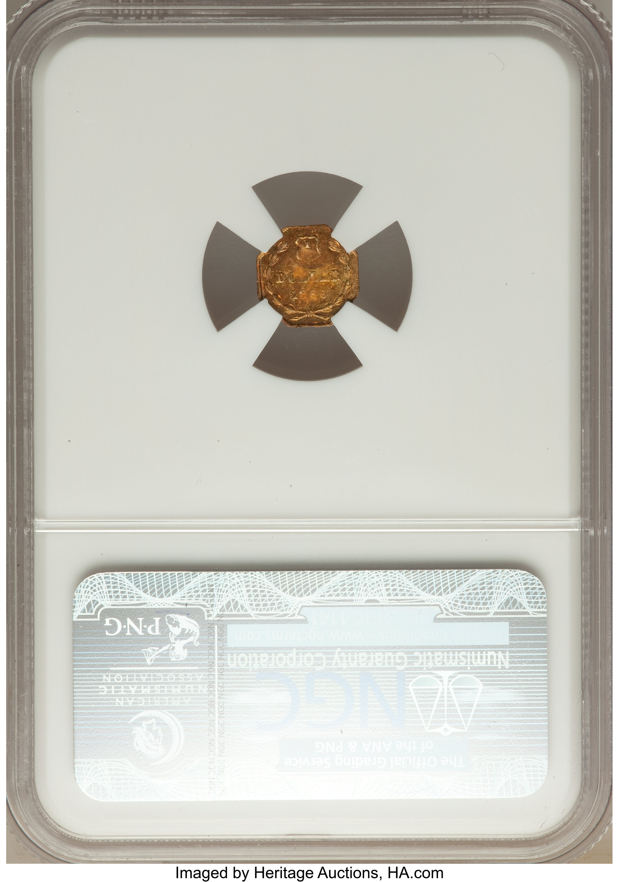 image for: 1866 25C Liberty Octagonal 25 Cents, BG-737, R.5, MS64 NGC....