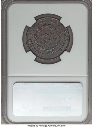 image for: 1822 1C N-1, R.3, AU53 NGC. NGC Census: (2/6). PCGS Population (0/3). Mintage: 2,072,339. ...