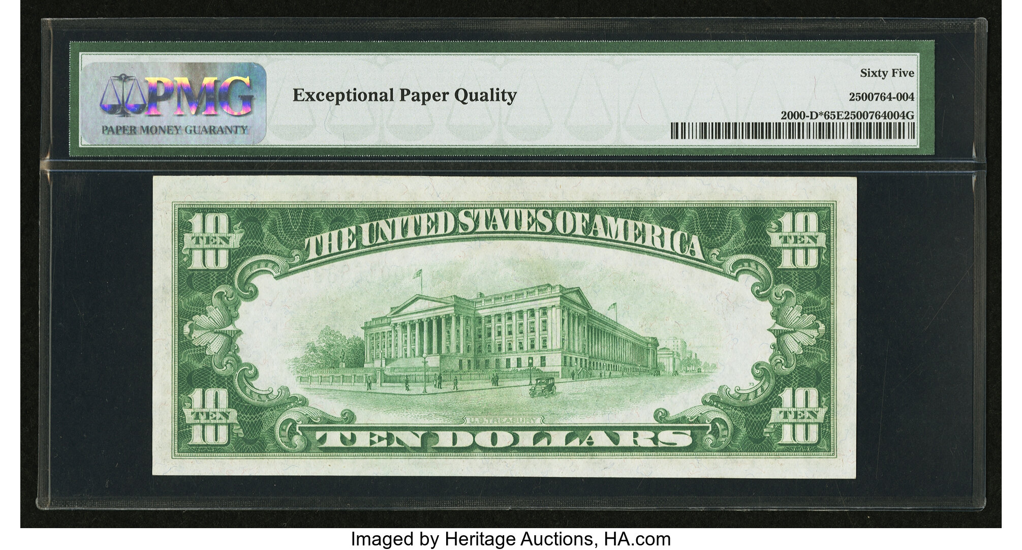 image for: Fr. 2000-D* $10 1928 Federal Reserve Note. PMG Gem Uncirculated 65 EPQ....