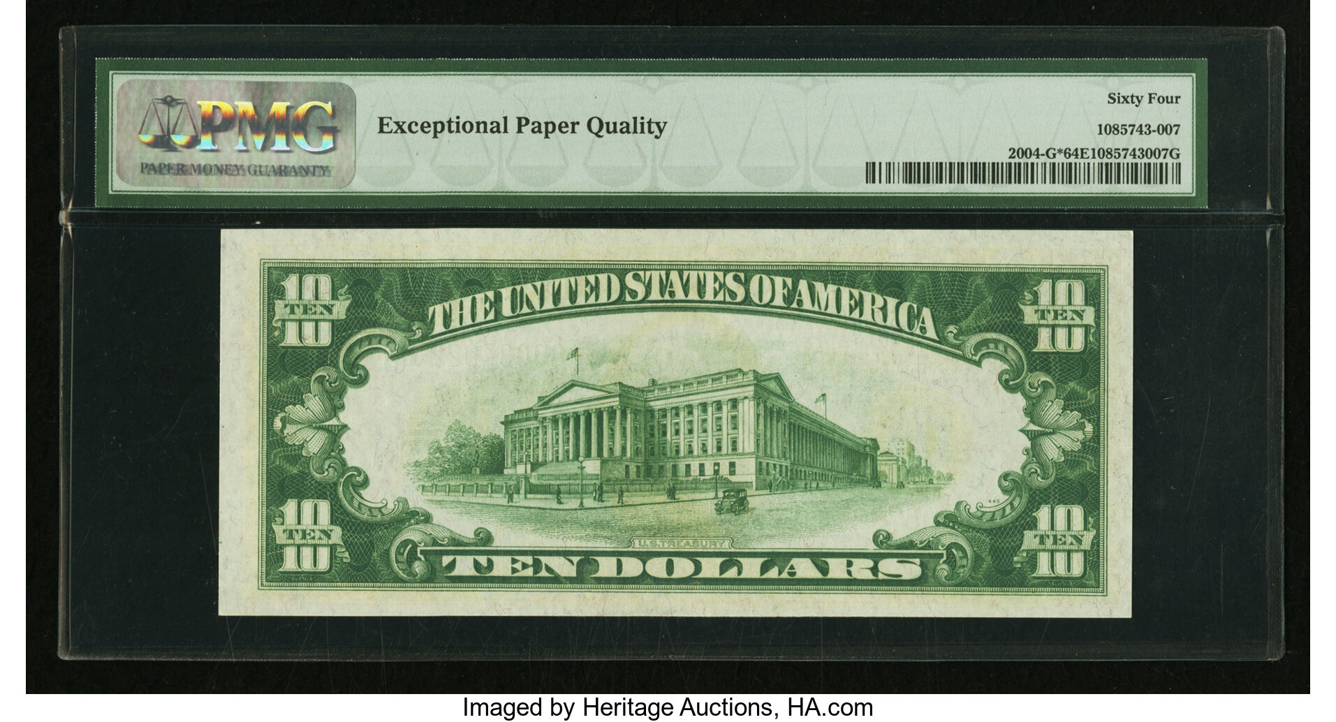 image for: Fr. 2004-G* $10 1934 Federal Reserve Note. PMG Choice Uncirculated 64 EPQ....