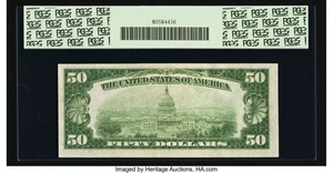 image for: Fr. 2100-E* $50 1928 Federal Reserve Note. PCGS Very Choice New 64PPQ....