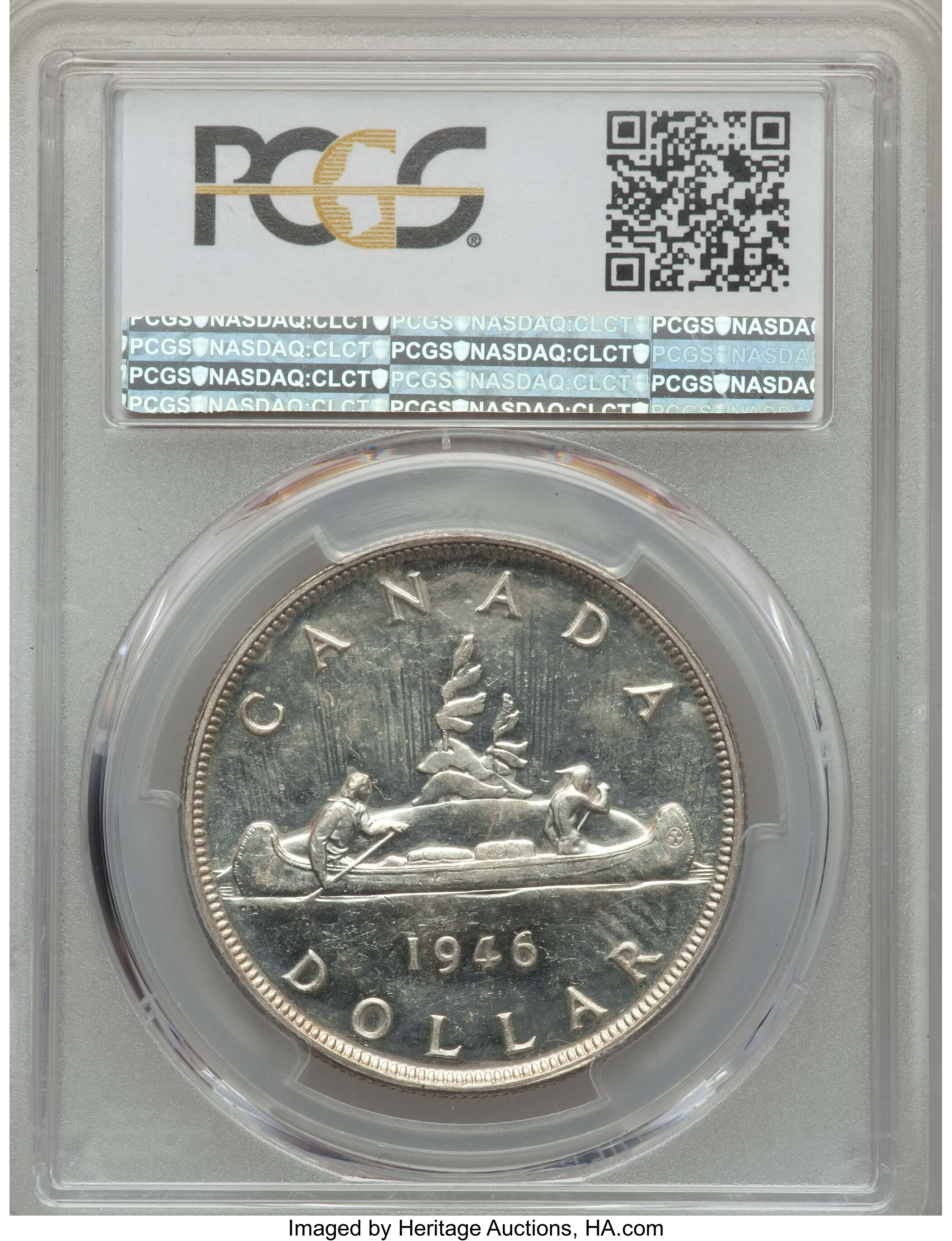 image for: George VI Dollar 1946 MS62 PCGS