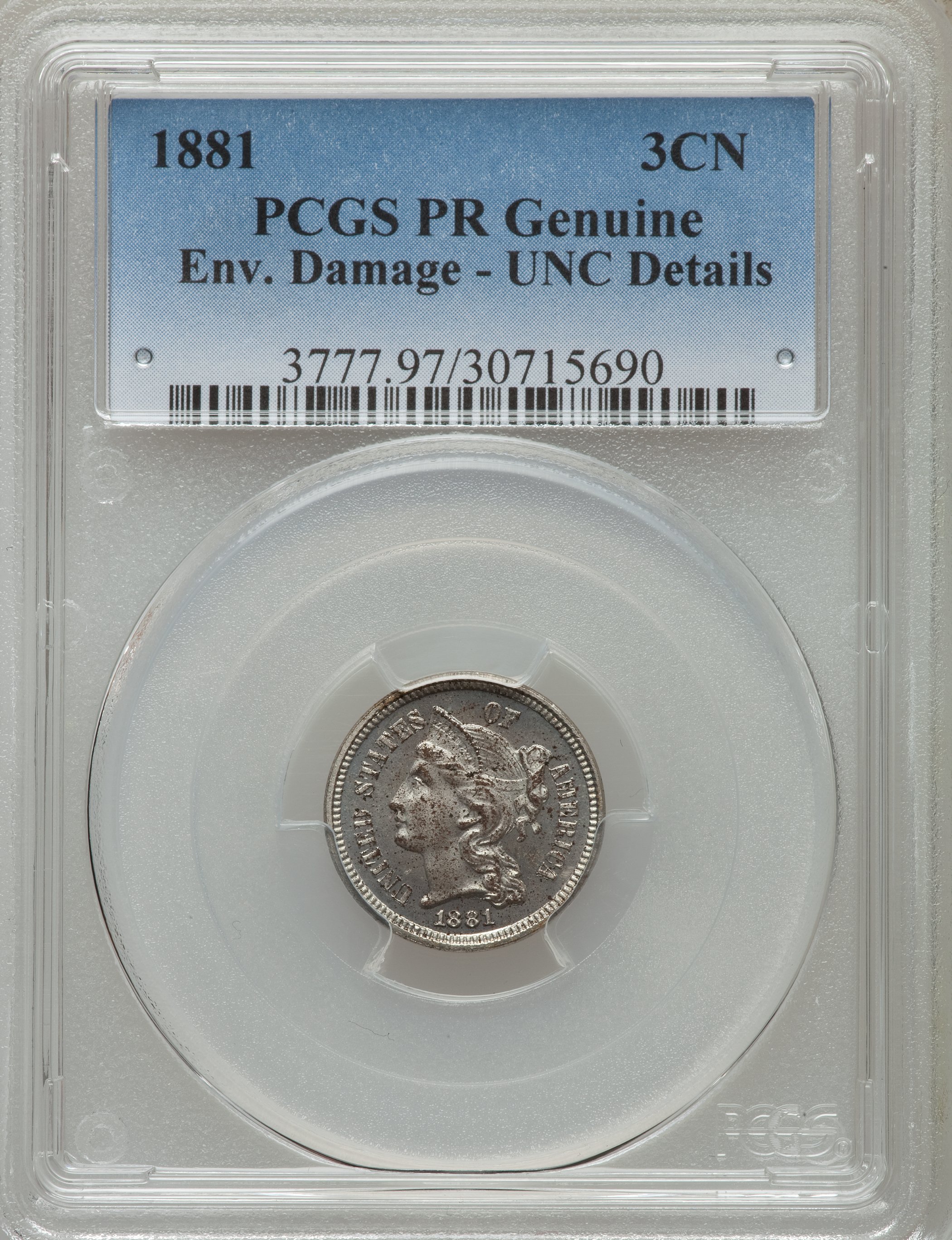 1881 3cN AU53 thumbnail 5