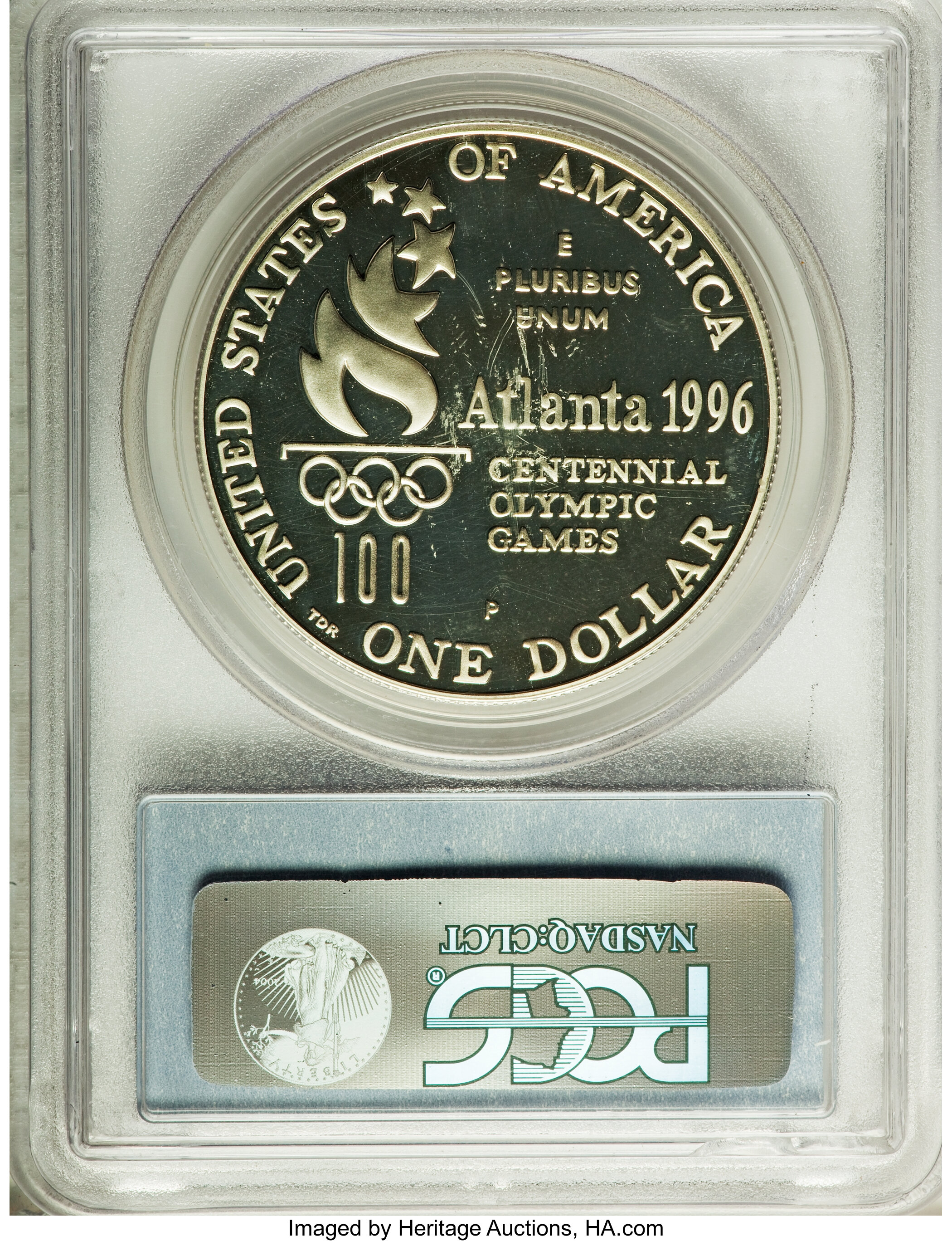 1996-P S$1 Atlanta Olympics Tennis PR DCAM PR69 DCAM thumbnail 10