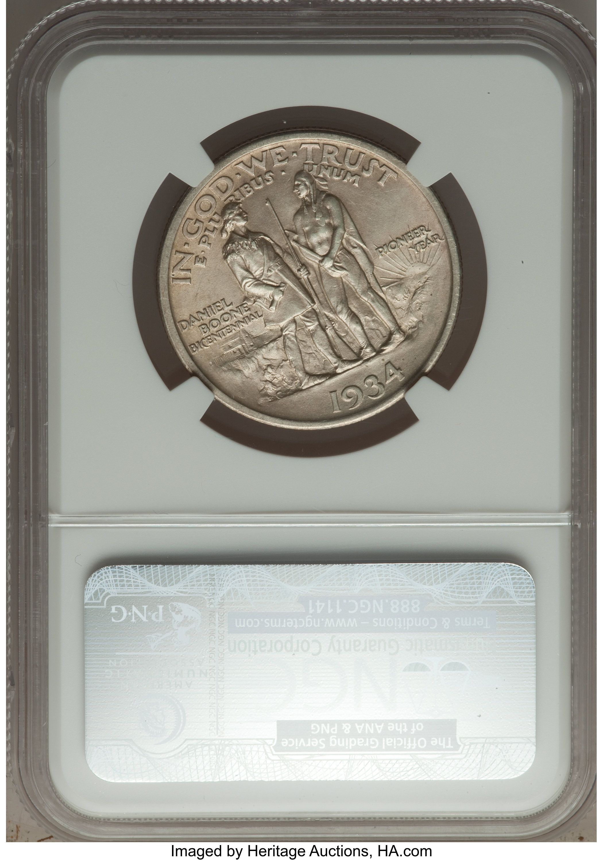 1934 50c Boone XF45 CAC thumbnail 4