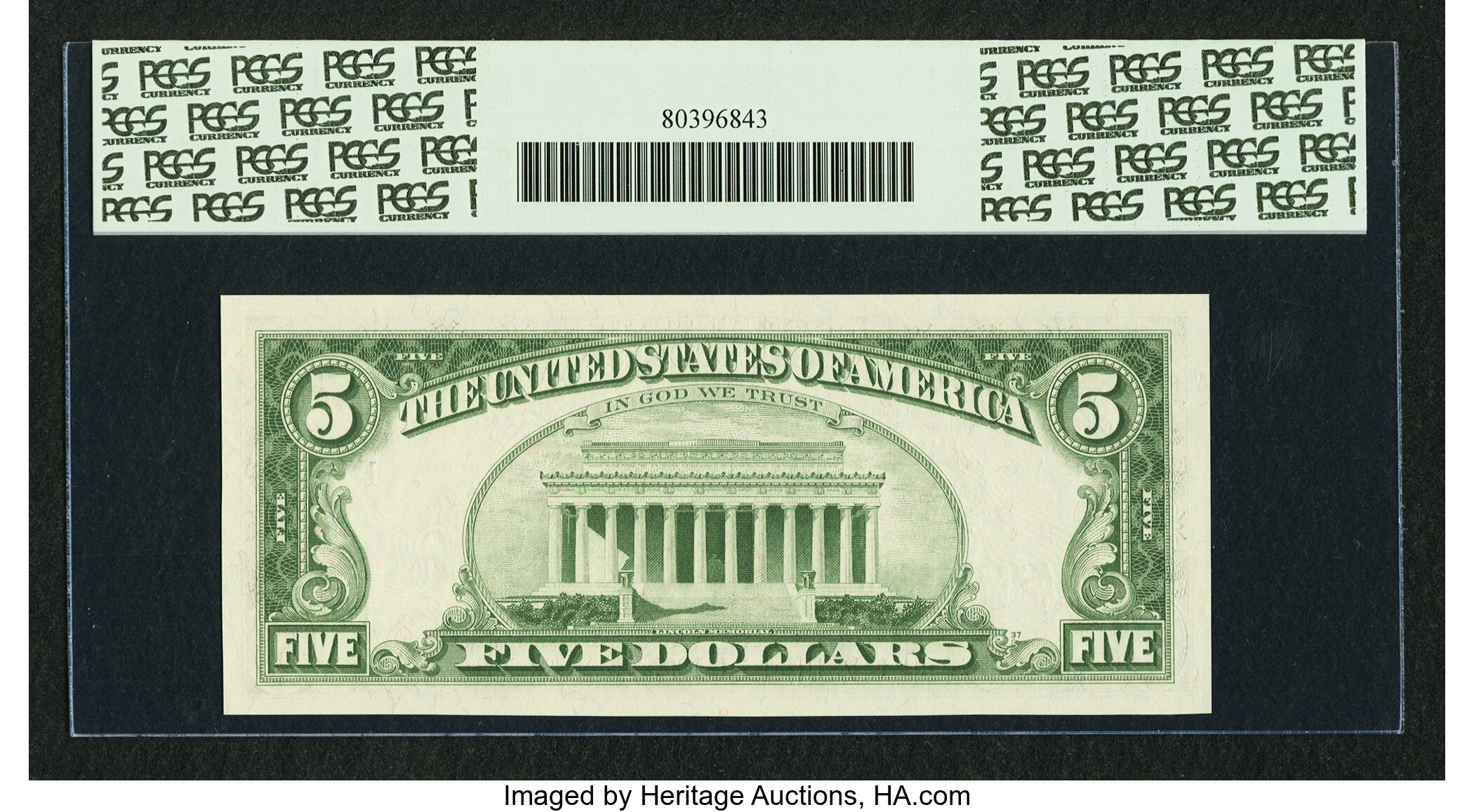 image for: Tied for Top Pop Fr. 1968-A $5 1963A Federal Reserve Note. PCGS Superb Gem New 68PPQ....