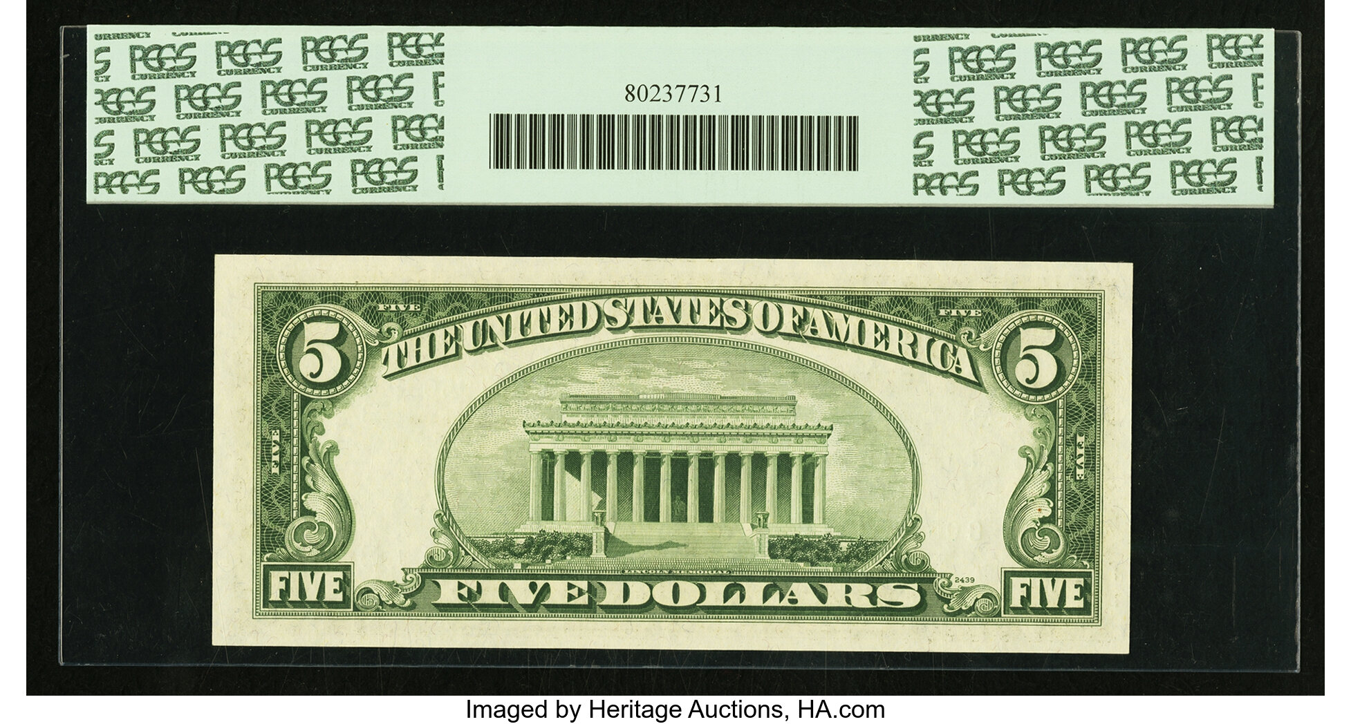 image for: Fr. 1963-C* $5 1950B Federal Reserve Note. PCGS Gem New 65PPQ....