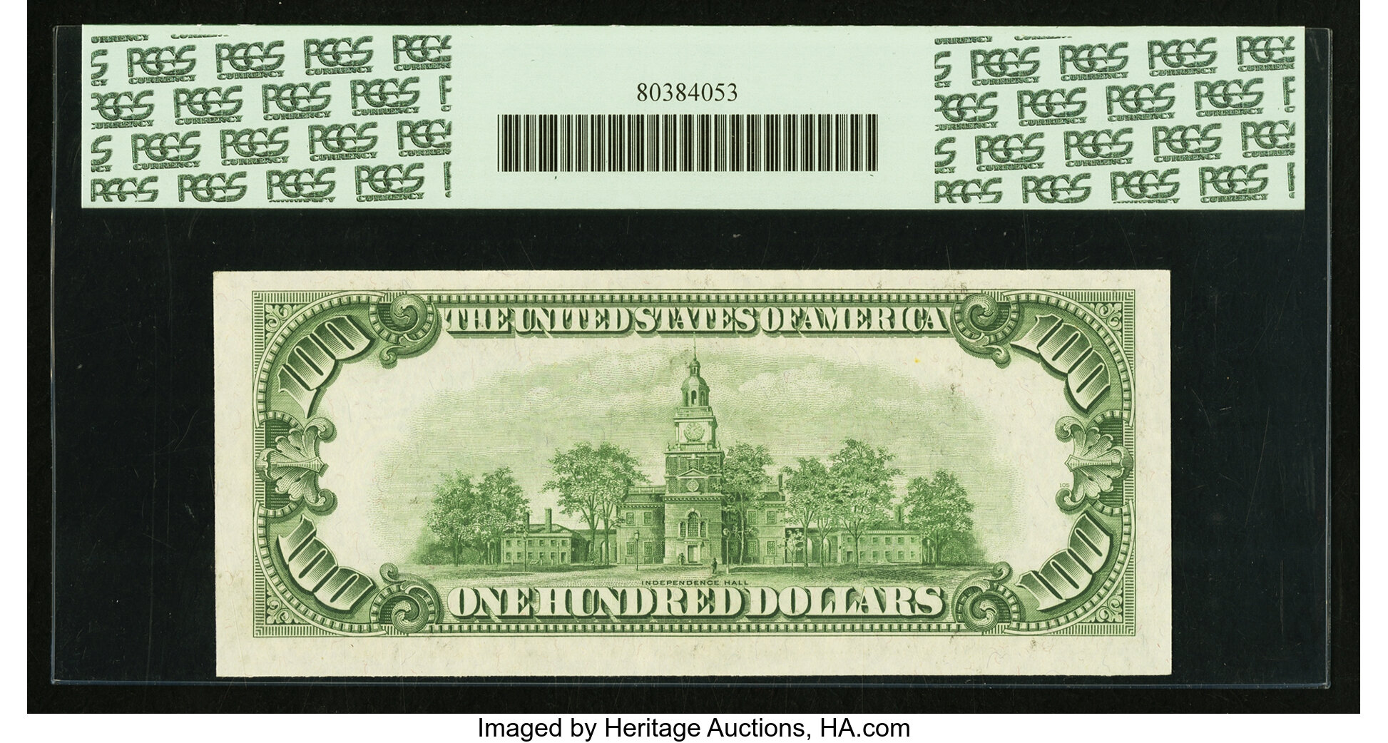 image for: Fr. 2157-G* $100 1950 Mule Federal Reserve Note. PCGS Choice About New 55....