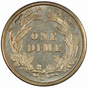 image for: 10C 1893-O PCGS MS67 CAC EX ELIASBERG/SIMPSON