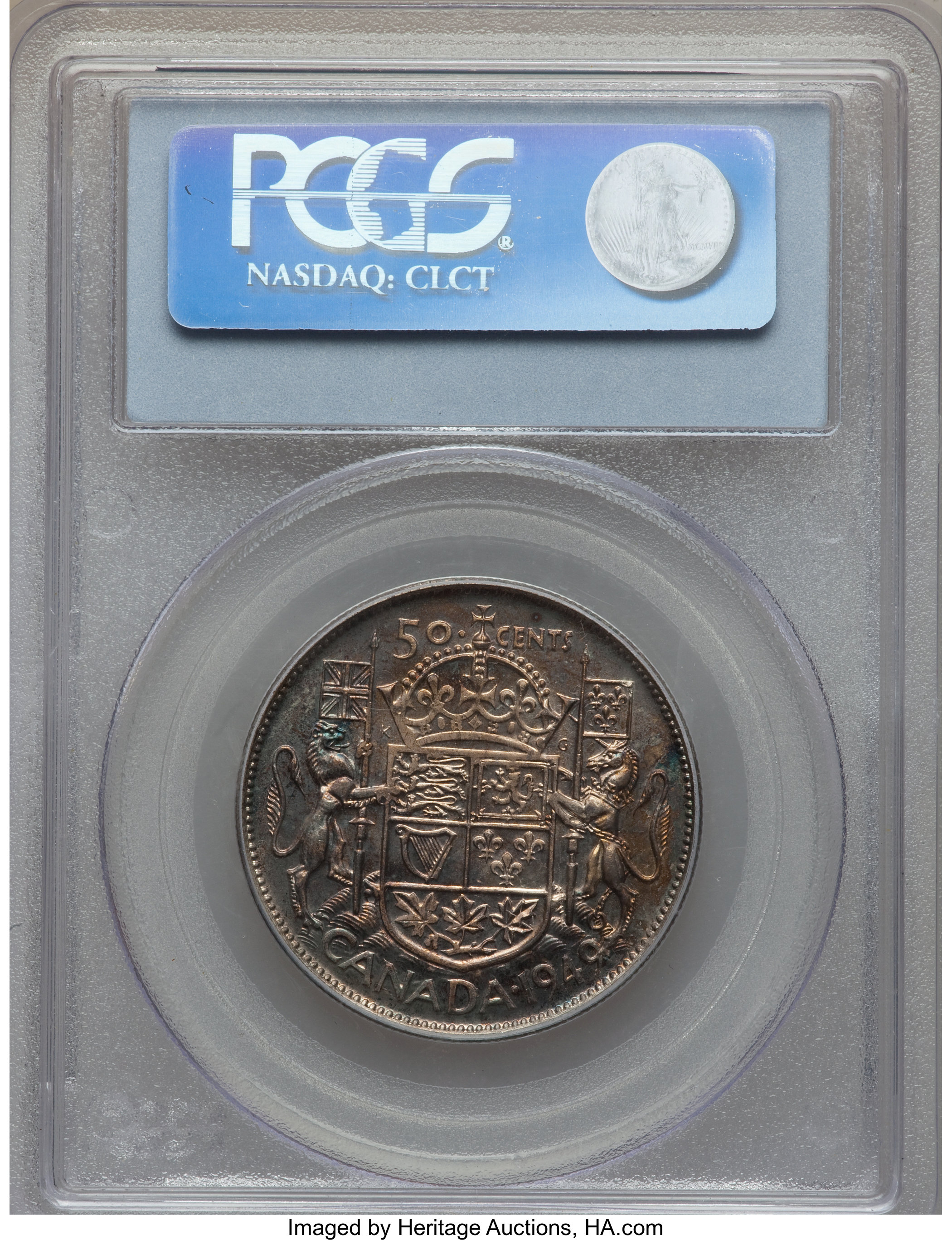 image for: George VI 50 Cents 1949 MS63 PCGS
