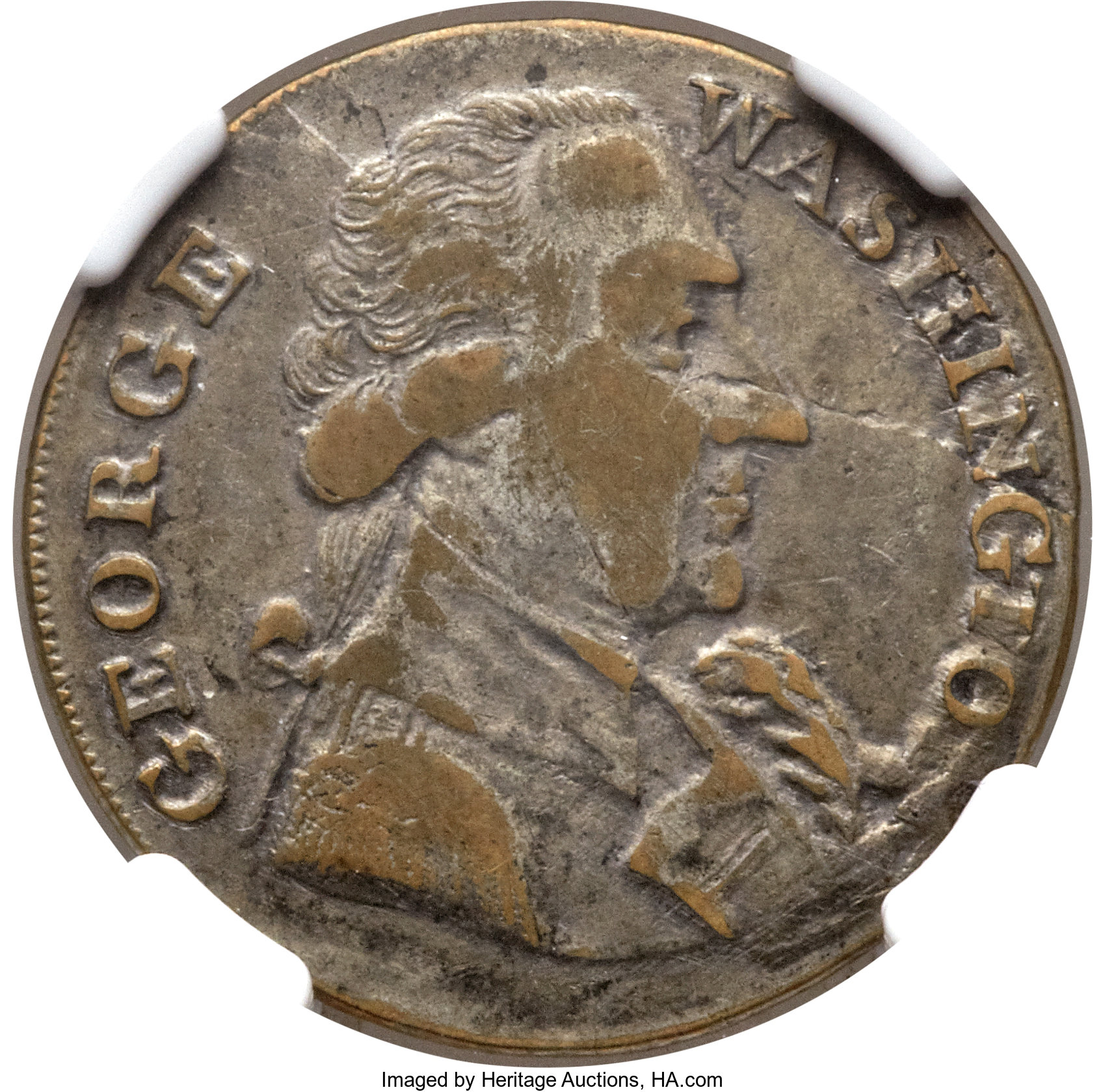 image for: Undated MEDAL Washington Success Medal, Large Size, Plain Edge, Silvered VF30 NGC. Baker-265A, W-10905, R.5....