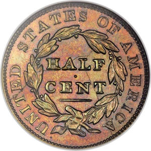 image for: 1831 1/2 C Reverse of 1836 PR66 Red NGC. Breen-2, High R.5....
