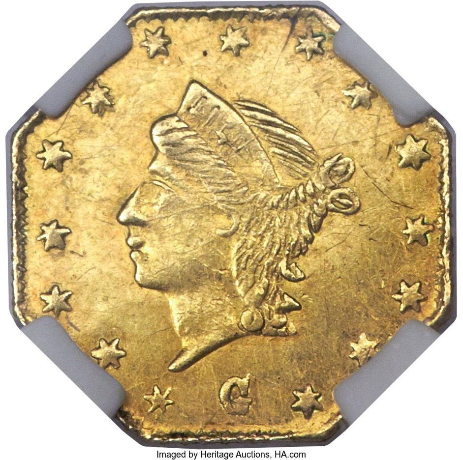 image for: 1863 25C Liberty Octagonal 25 Cents, BG-733, High R.7, MS61 NGC....