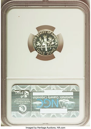 image for: 1957 10C PR69 Ultra Cameo NGC. NGC Census: (20/0). PCGS Population (4/0). Numismedia Wsl. Price for problem free NGC/PCGS ...