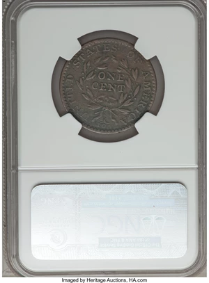 image for: 1794 1C Head of 1794, S-57, B-55, R.1, VF25 NGC. Our EAC Grade Fine 15....