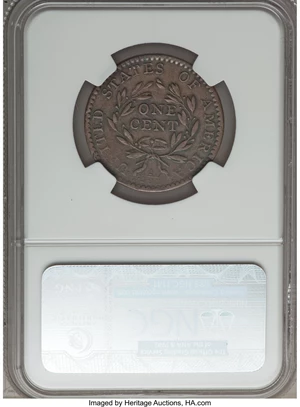 image for: 1794 1C Head of 1794, S-57, B-55, R.1, XF45 NGC. Our EAC Grade VF30....