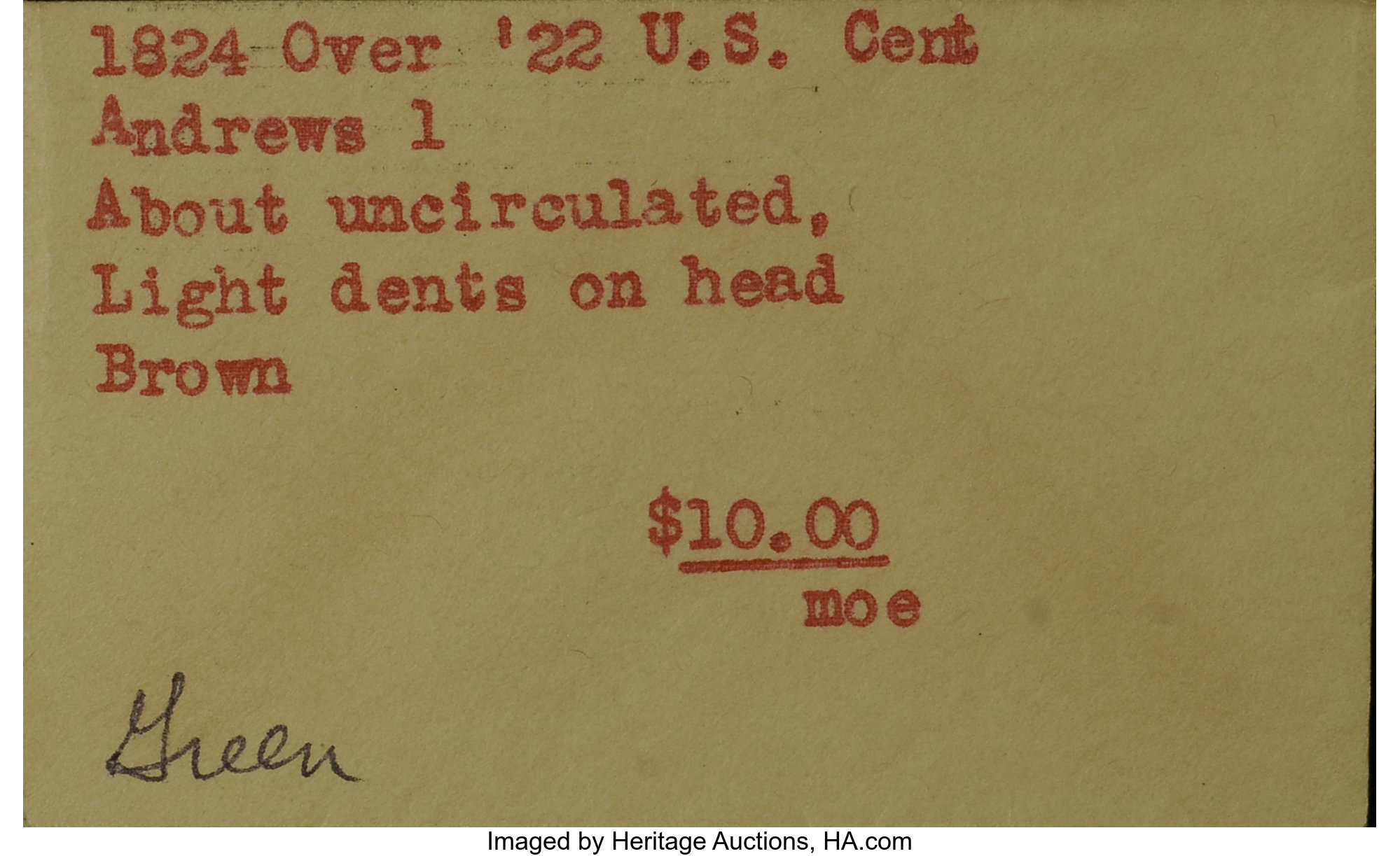 image for: 1824/2 1C N-1, R.1, AU58 NGC. Our EAC Grade XF40....