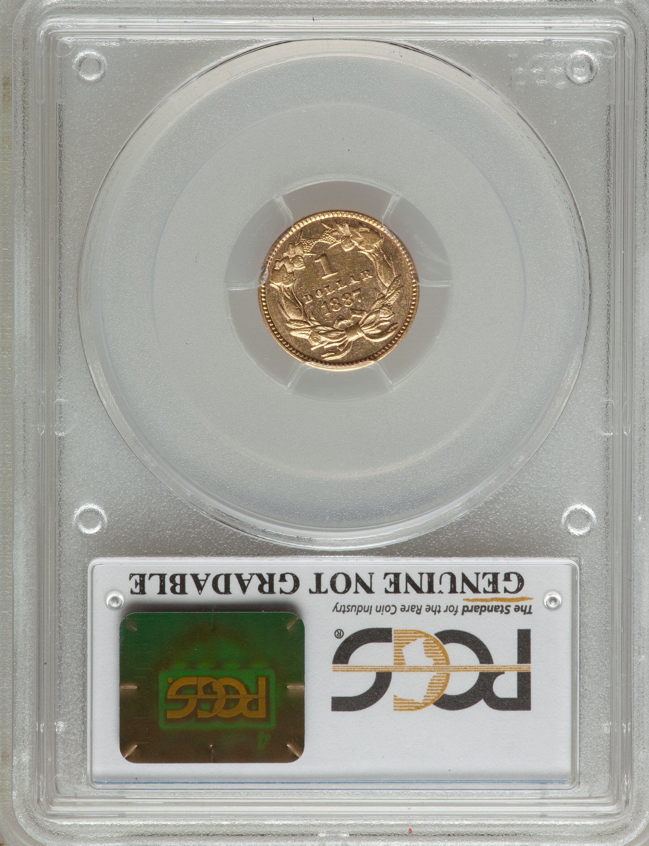 1887 G$1 VF30 thumbnail 2