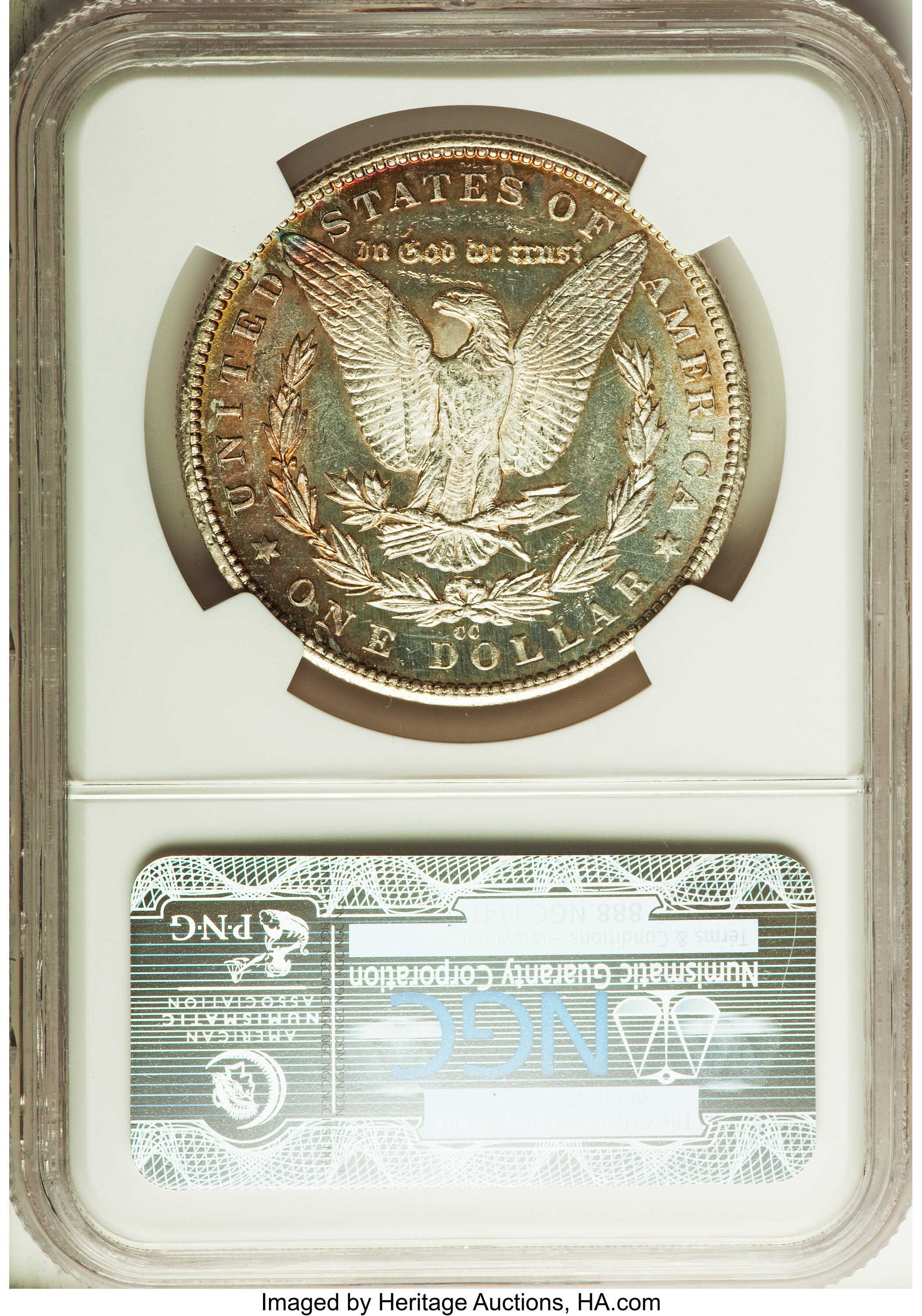 1884-CC $1  MS PL AU58 PL CAC thumbnail 2
