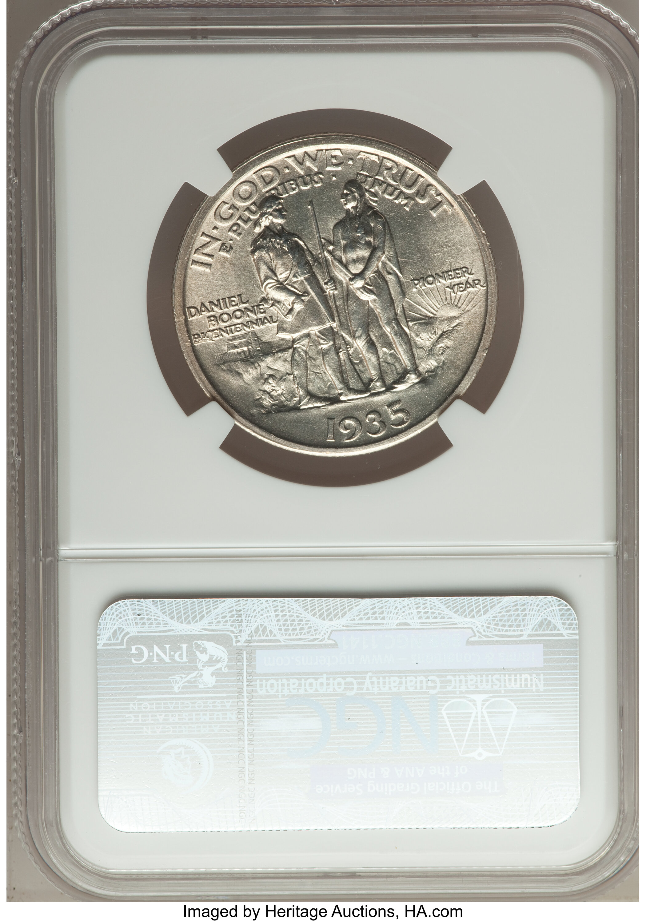 1935 50c Boone AU58 thumbnail 12