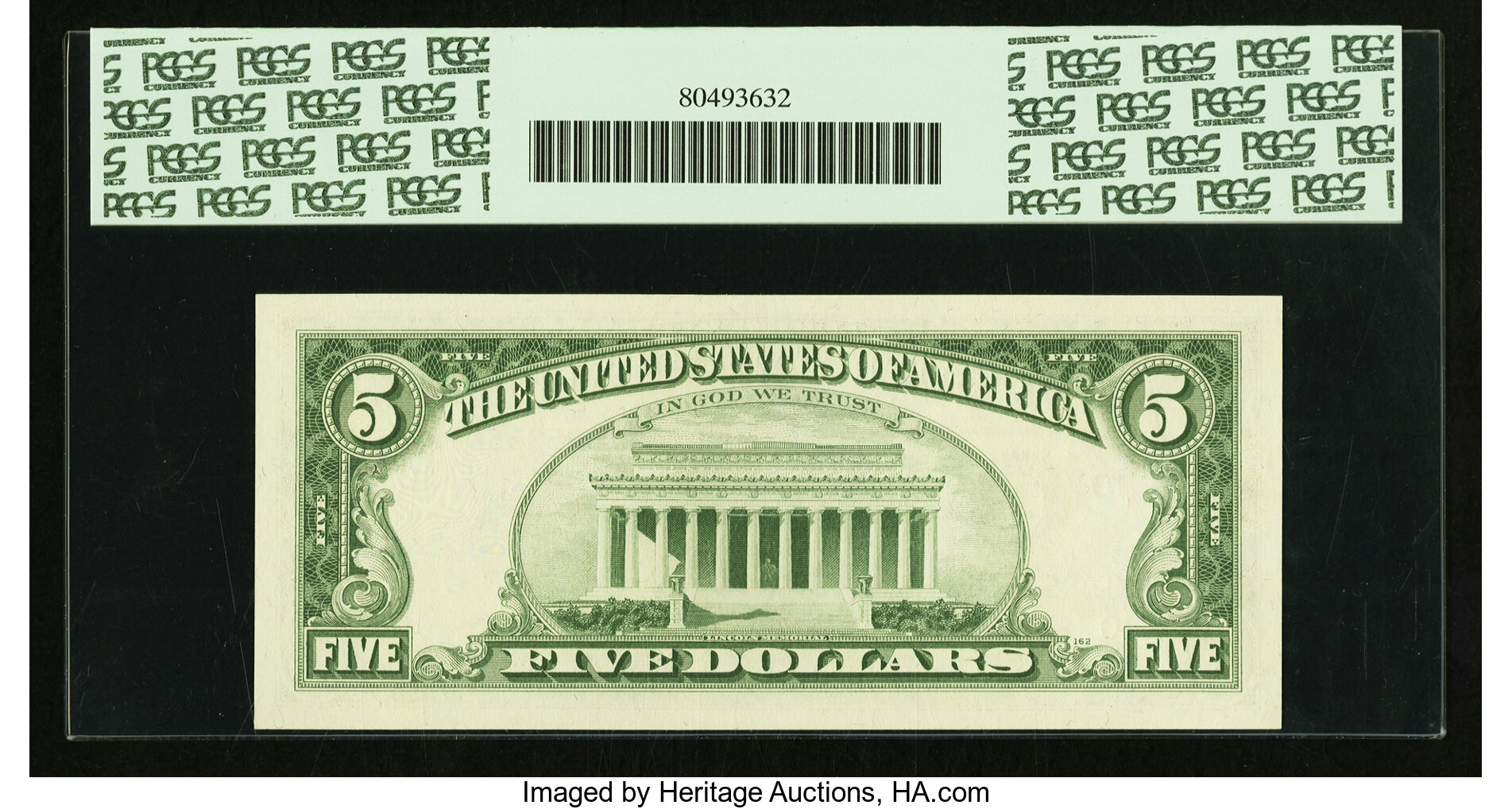 image for: Top Pop Fr. 1970-J* $5 1969A Federal Reserve Note. PCGS Superb Gem New 67PPQ....