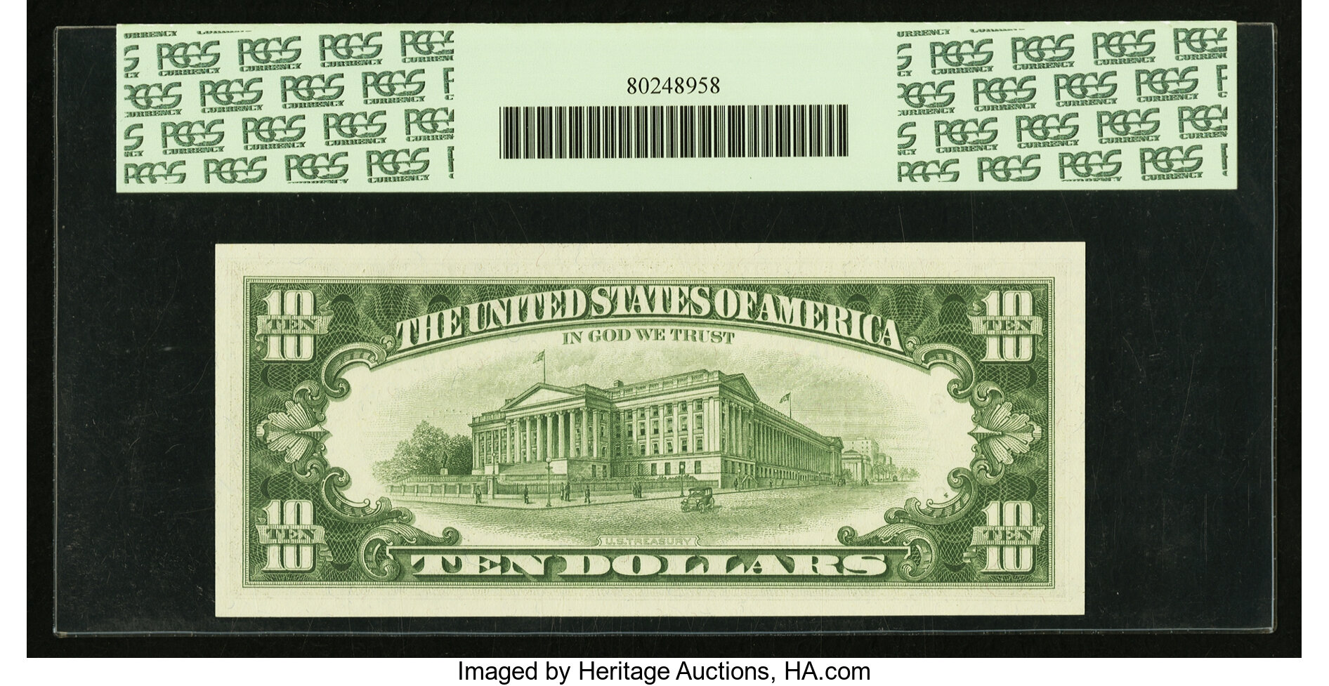 image for: Tied for Top Pop Fr. 2016-C* $10 1963 Federal Reserve Note. PCGS Gem New 65PPQ....