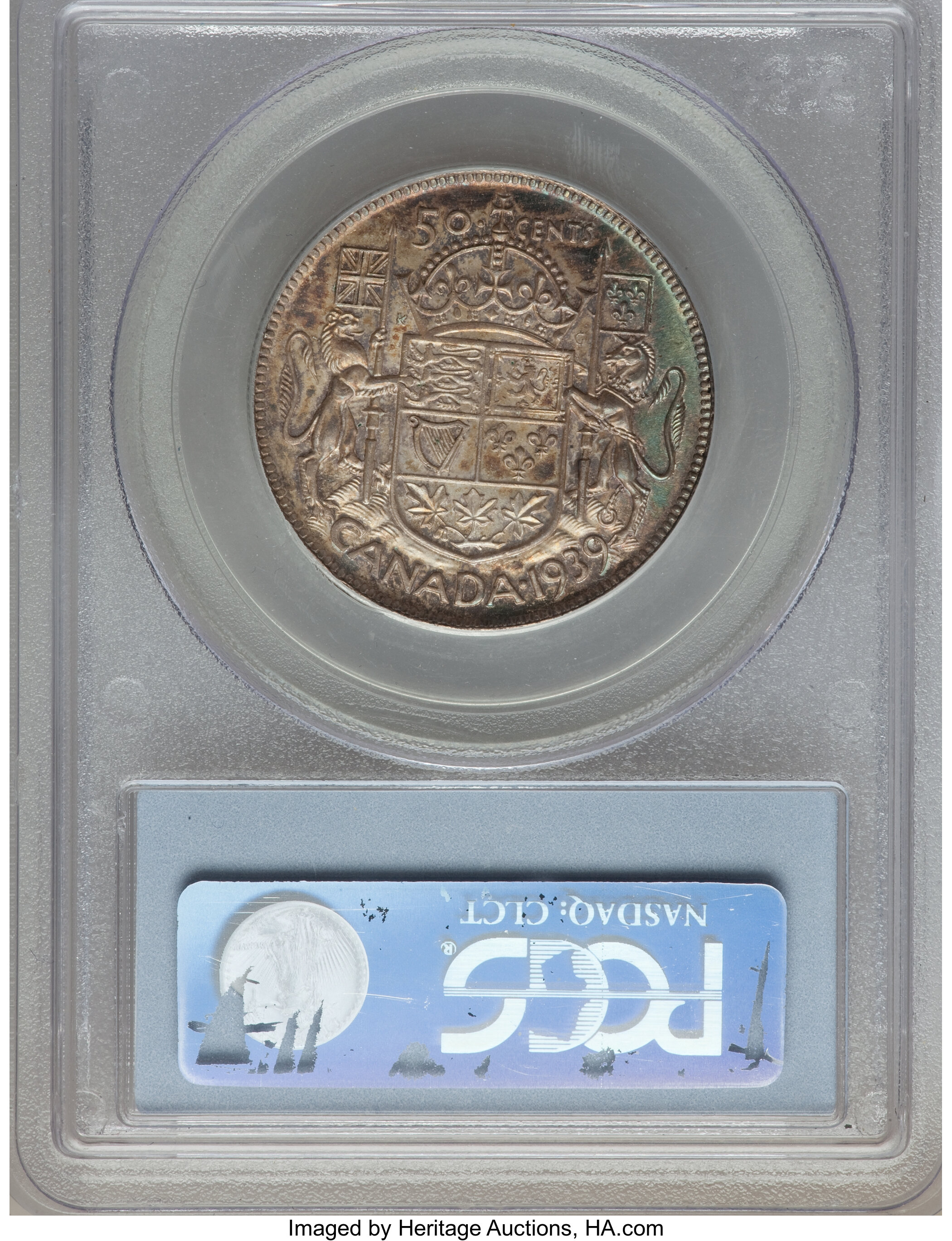 image for: George VI 50 Cents 1939 MS64 PCGS