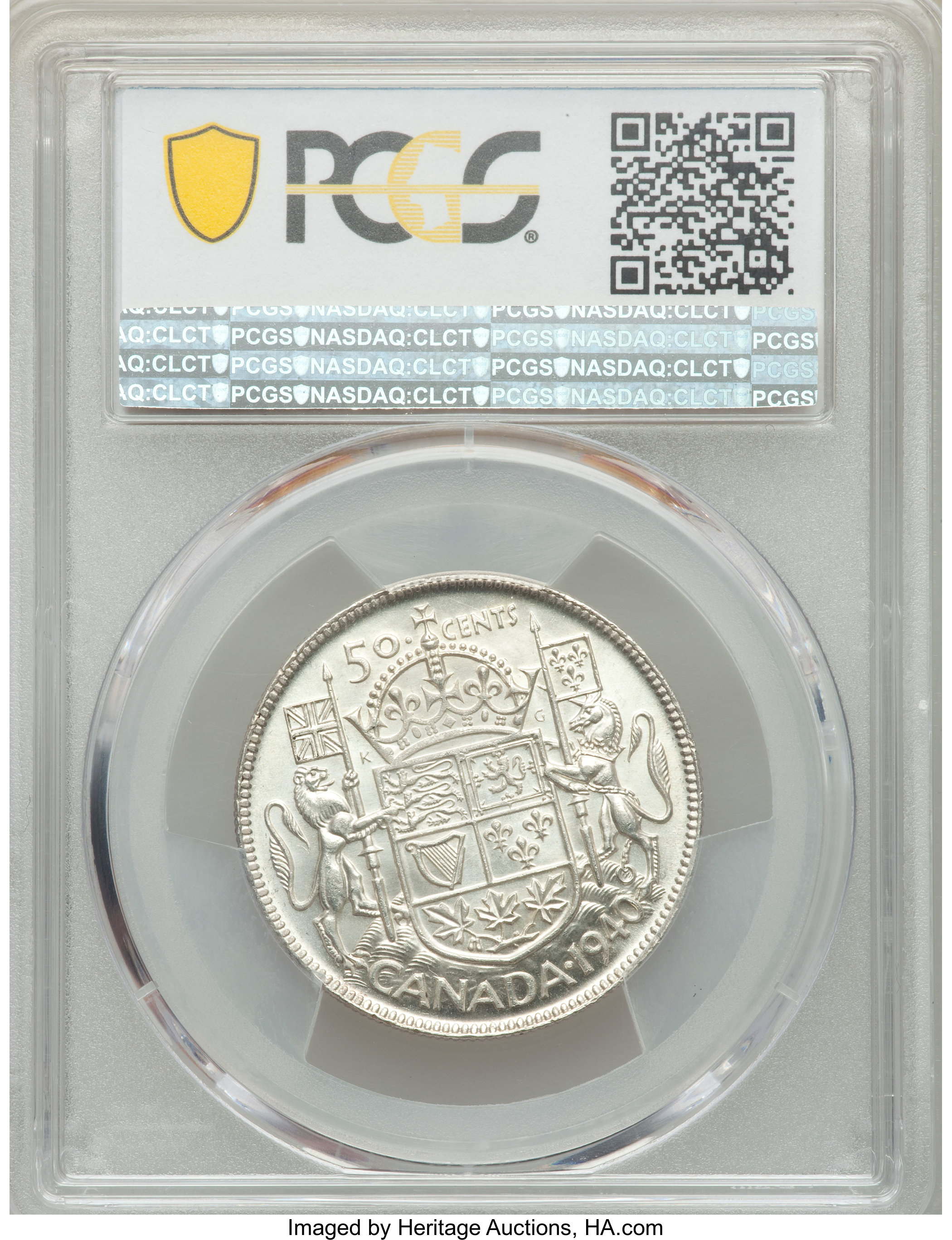 image for: George VI 50 Cents 1940 MS64 PCGS